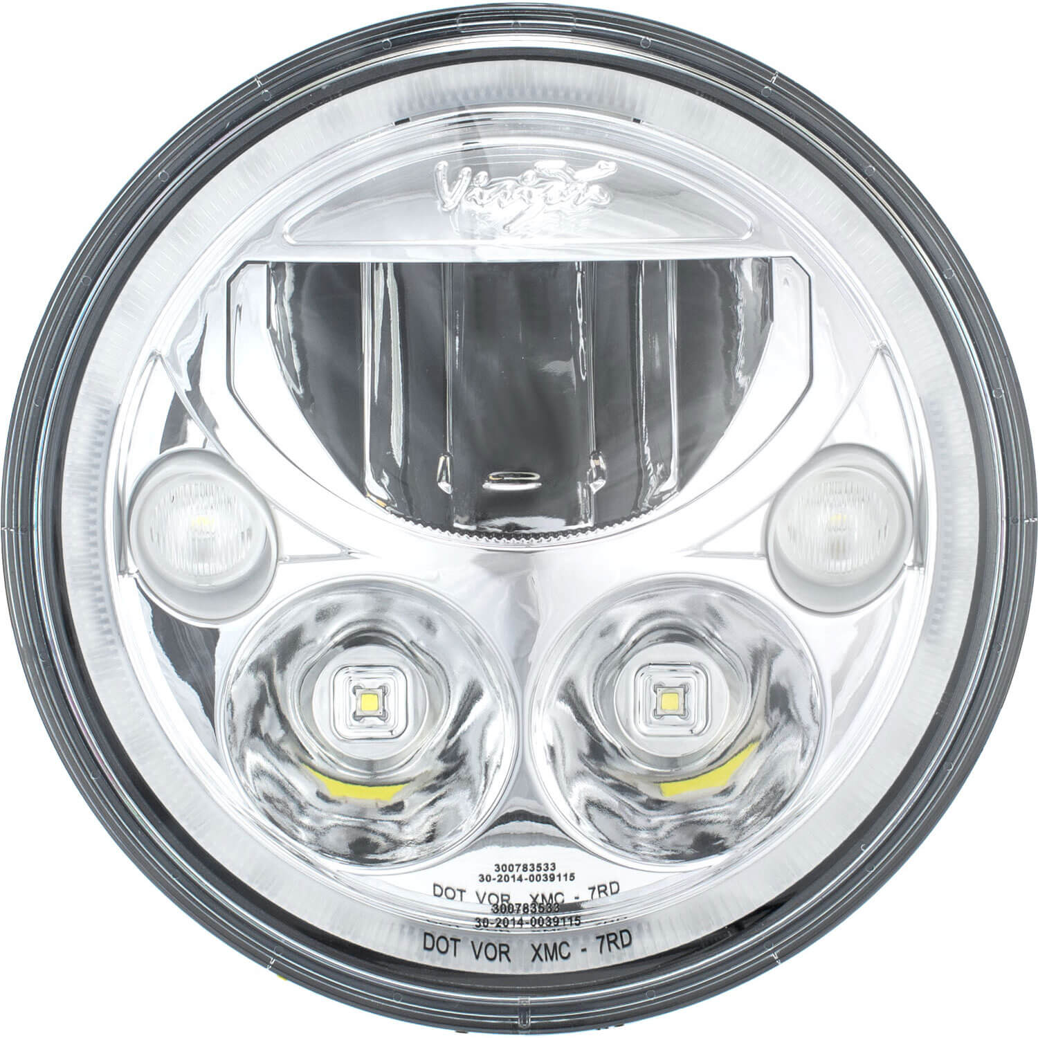 Single 7" Round VX Headlight (with Low-High-Halo)