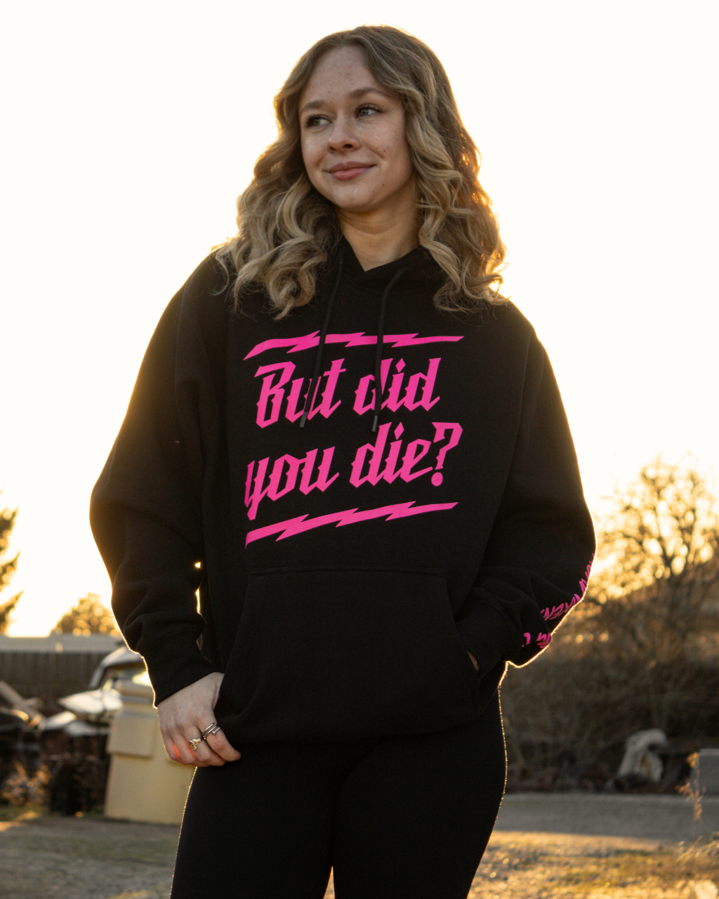 But Did you Die? Heavyweight Pullover Hoodie