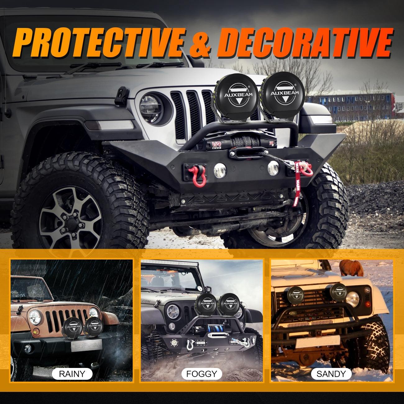 (2pcs/set) 7 Inch 230W 33332LM 360-PRO Series LED Driving Lights+Amber/Black Covers(Optional) for ATV UTV SIDE BY SIDE 4X4