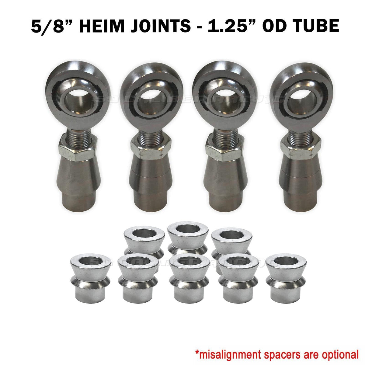 Sway Bar Link Fab Kit -  5/8 Chromoly Heim - 1.25 OD Tubing