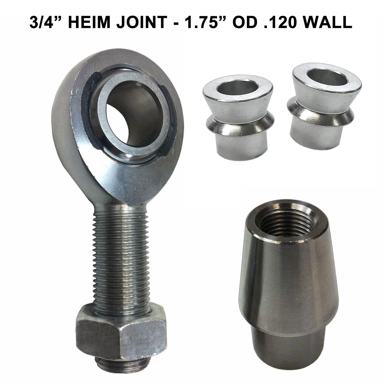 Single Joint Rod End - 3/4" Chromoly Heim - 1.75" OD Tubing