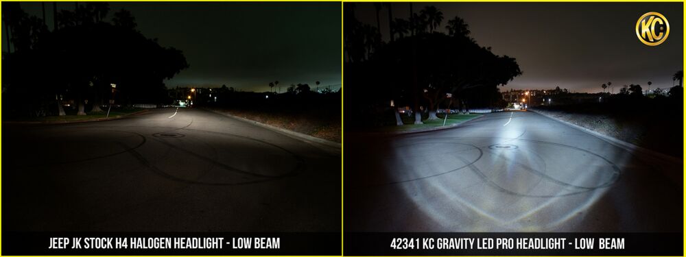 7" Gravity® LED Pro DOT Headlight - Driving Beam - Pair - Universal / 07-18 Jeep JK - # 42341