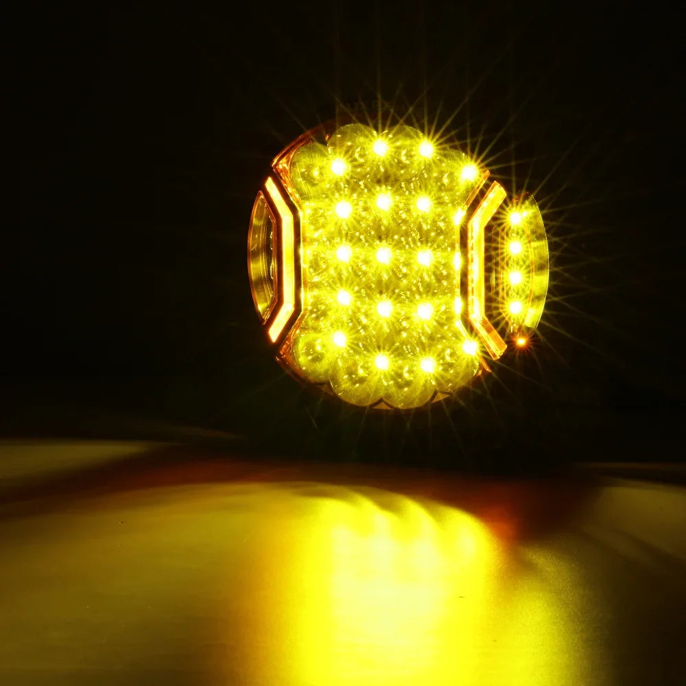 V-ULTRA Series | 9 Inch 300W LED Side Shooter Amber Driving Lights with Amber DRL