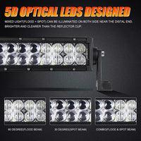 22 Inch-52 Inch 5D Series Straight/Curved Combo Beam Double Row LED Light Bar for Ford Bronco