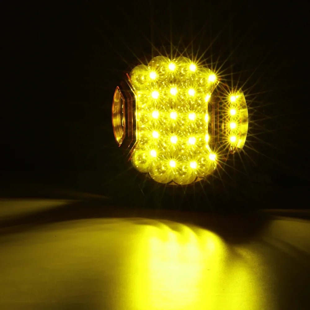 V-ULTRA Series | 9 Inch 300W LED Side Shooter Amber Driving Lights with Amber DRL
