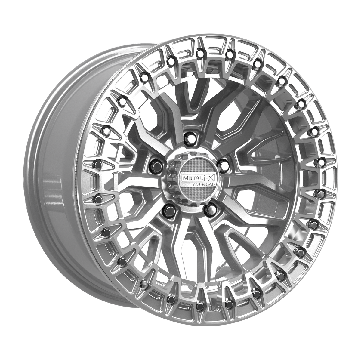 Mayhem R Beadlock | Gloss Silver Machined