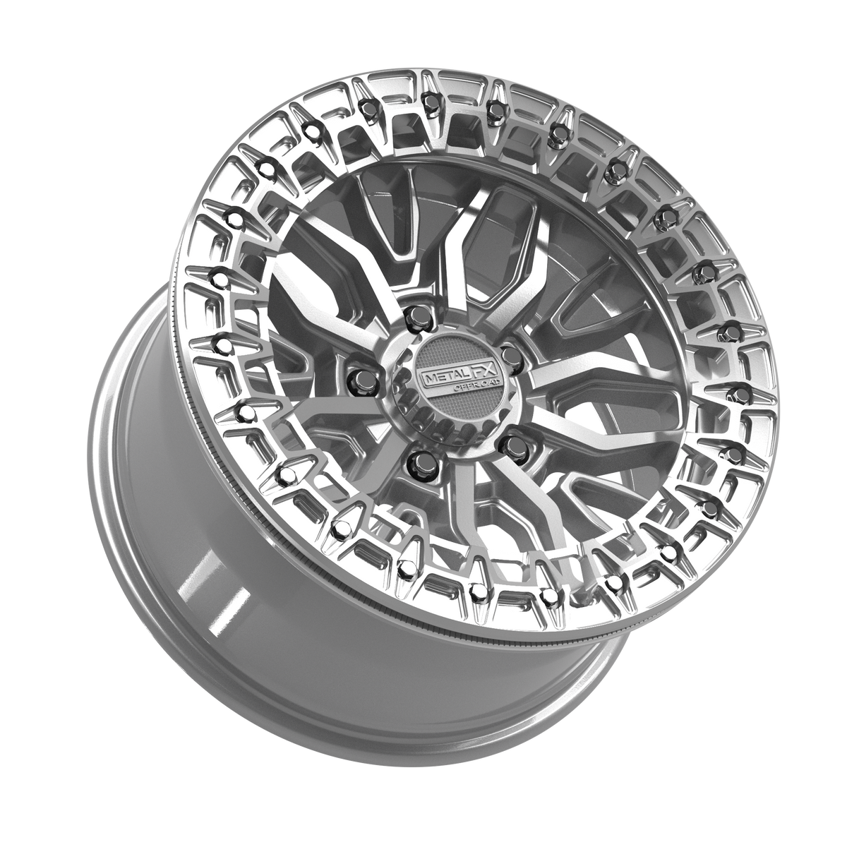 Mayhem R Beadlock | Gloss Silver Machined