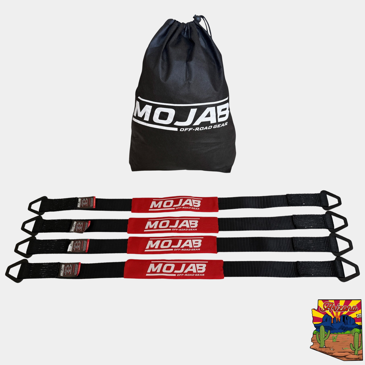 2"x 39'' Axle Tie-down with rings - pack of 4