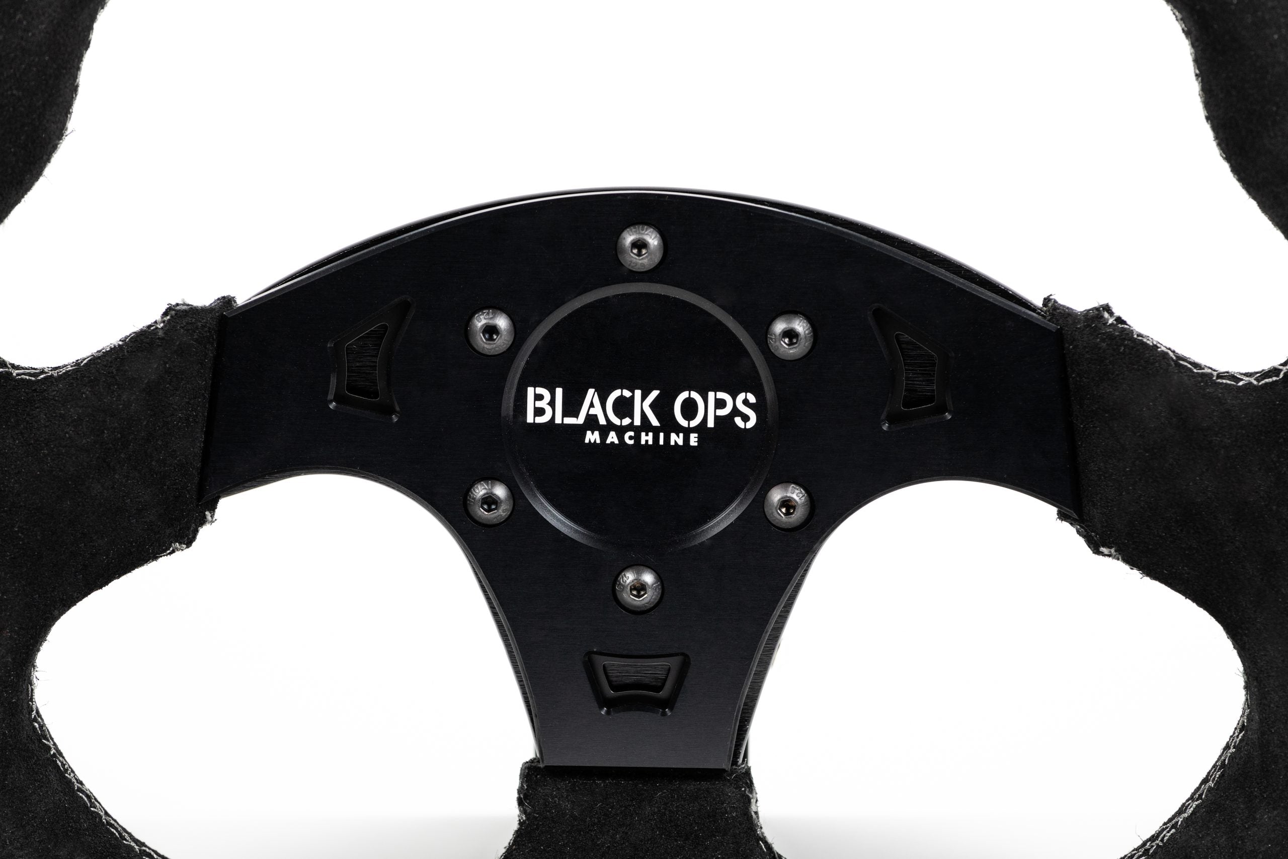 Black Ops D-SHAPED STEERING WHEEL – SUEDE