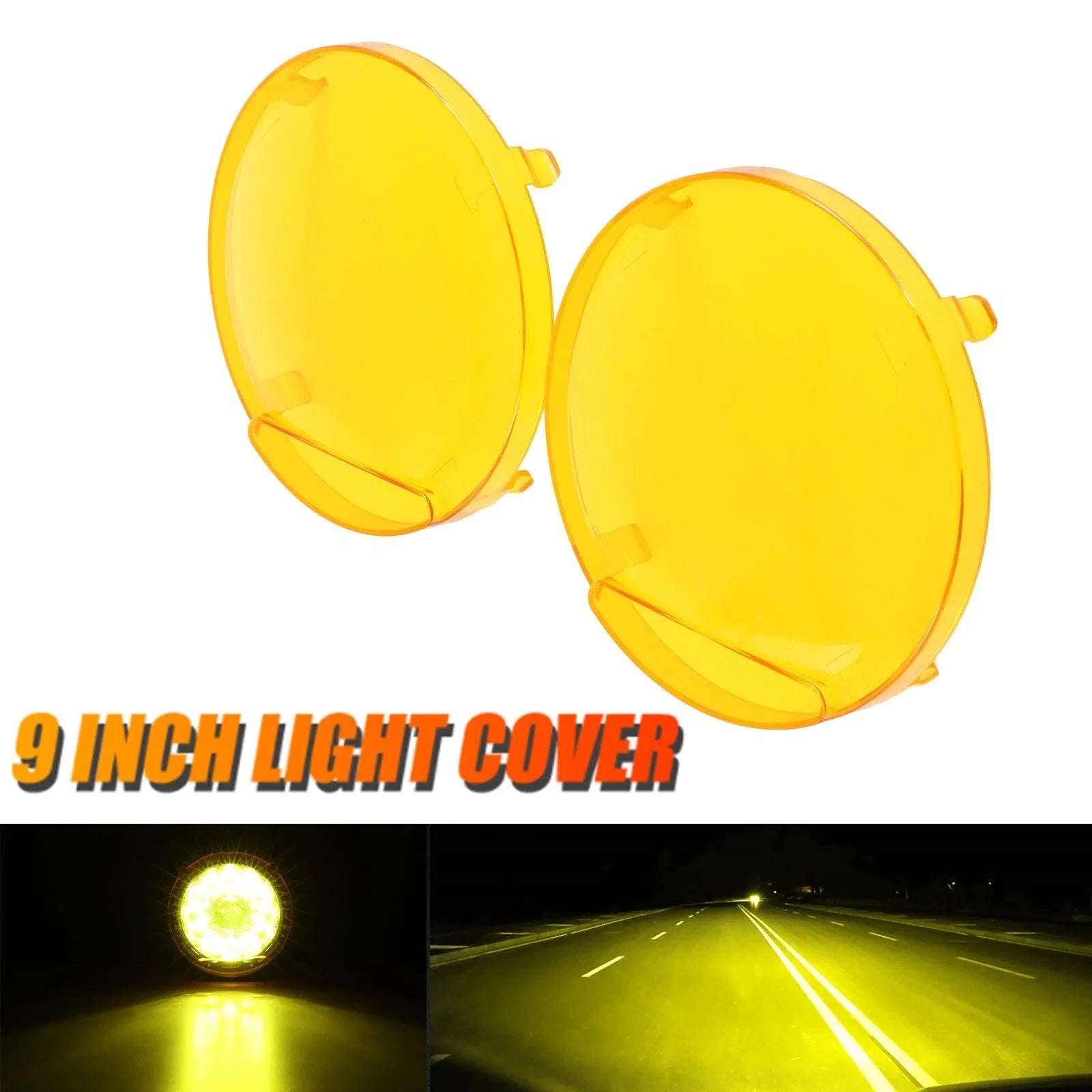 360 PRO/RAY-L Series 7/9 Inch LED Driving Lights Amber Cover Light Shield Cover