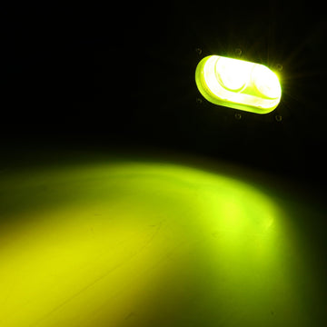 Auxbeam R4 Series 4" LED Pods  60W, Amber Flood Beam, 2Pcs Pod Lights / Without Covers