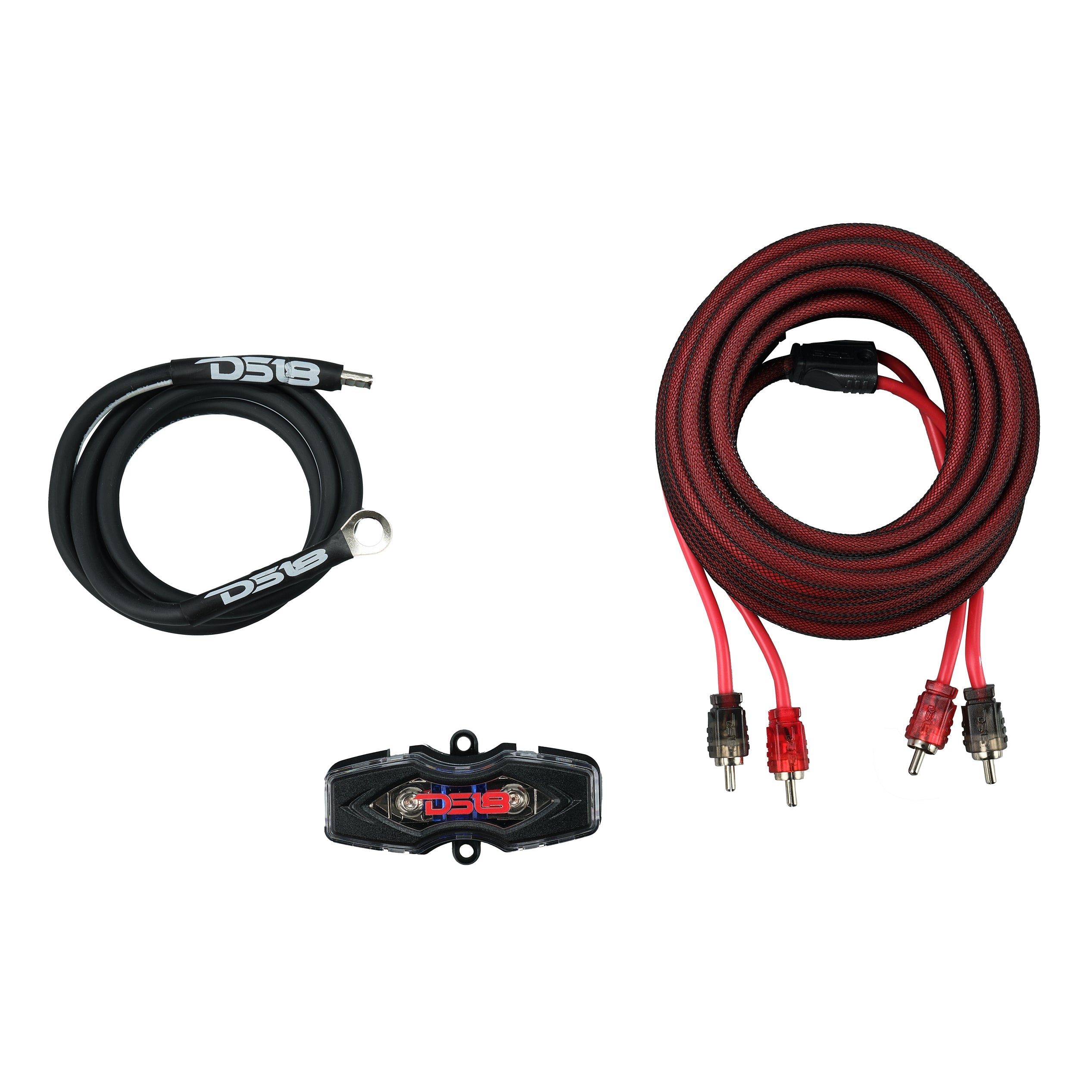 8-GA Amplifier Installation Wiring Kit - Red