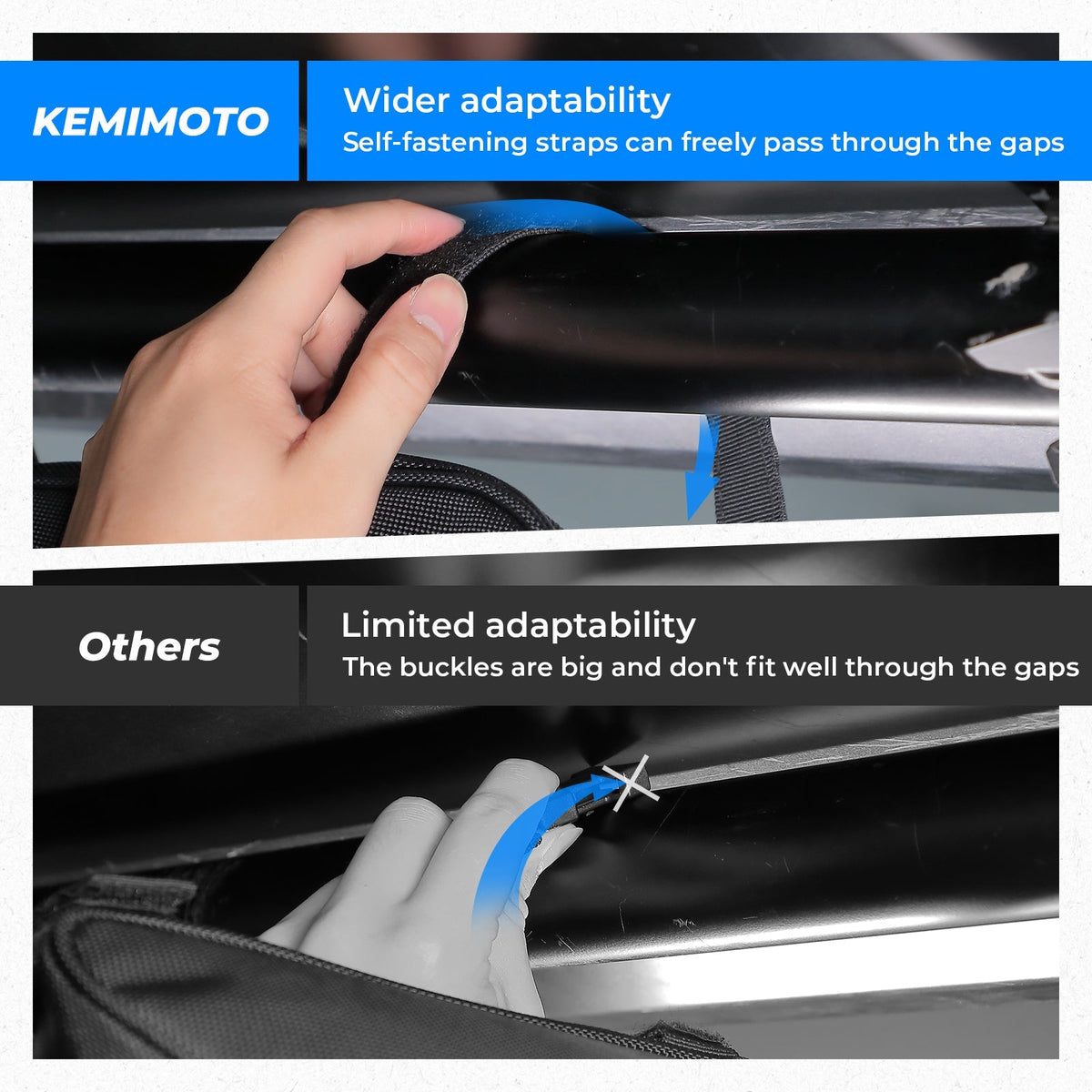 UTV Roll Bar Triangle Storage Bag - Kemimoto