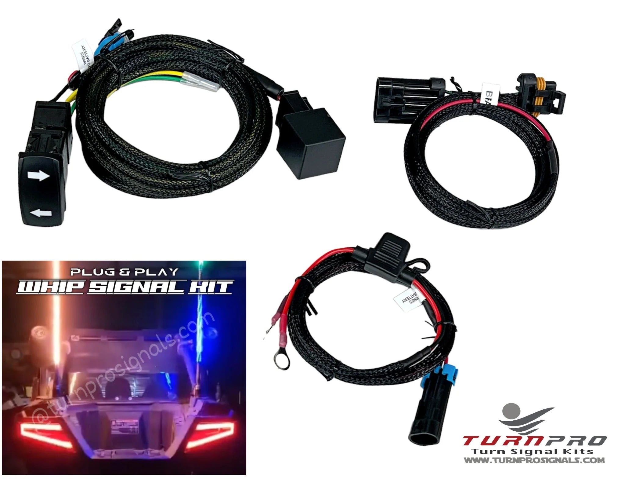 Honda Pioneer Models Plug & Play Whip Signal System