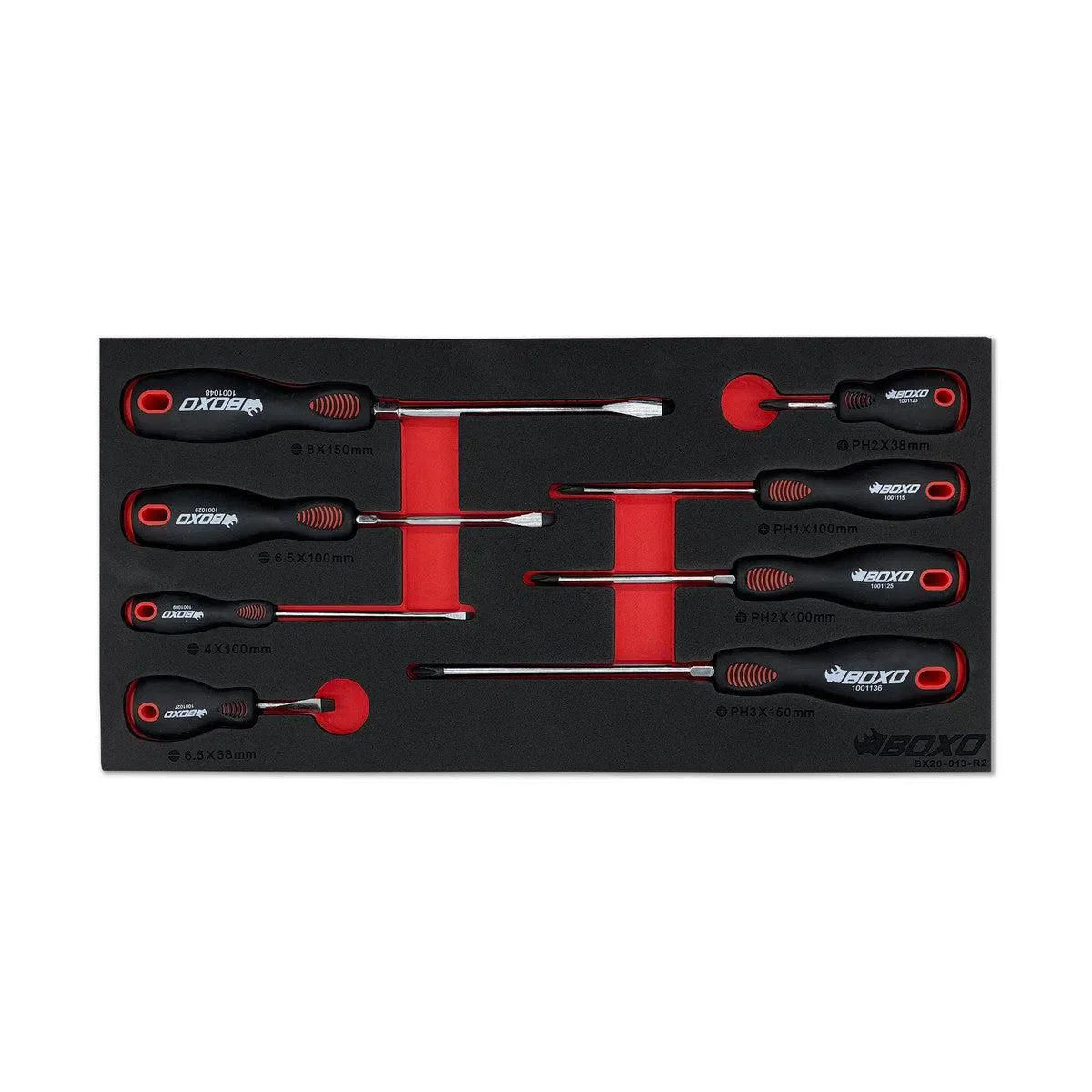 BoxoUSA 117-Piece SAE Tool Set for 3-Drawer Hand Carry Box BXE002-R2