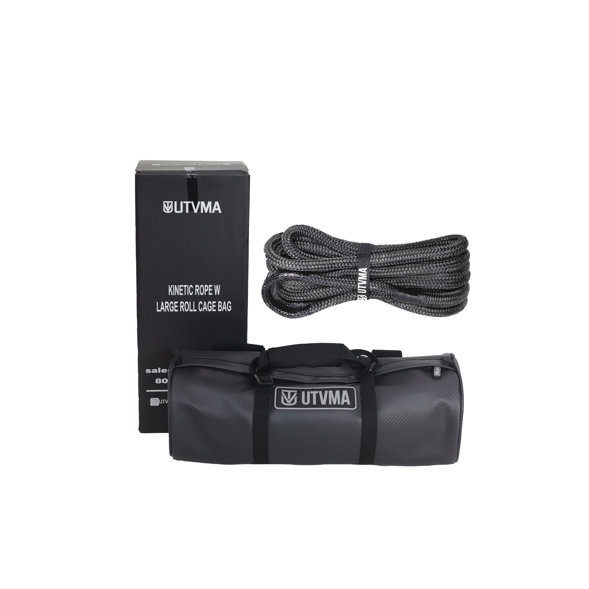 Kinetic Recovery Rope With Heavy Duty Roll Cage Bag