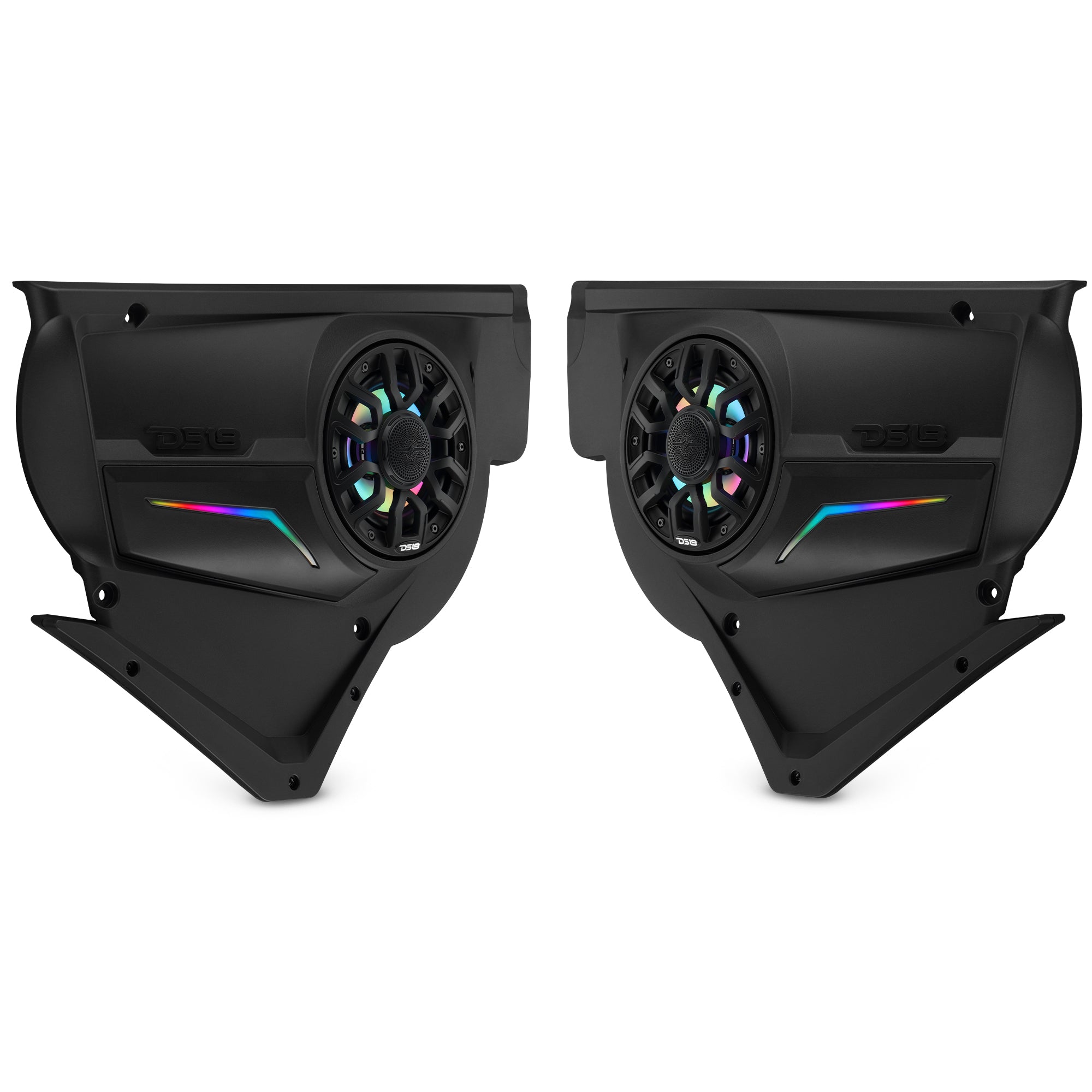 Can-Am Maverick X3 Door Speaker Panels Loaded with NXL-IQ 6.5" 2-Way Coaxial Marine Speakers and Digital LED Badge