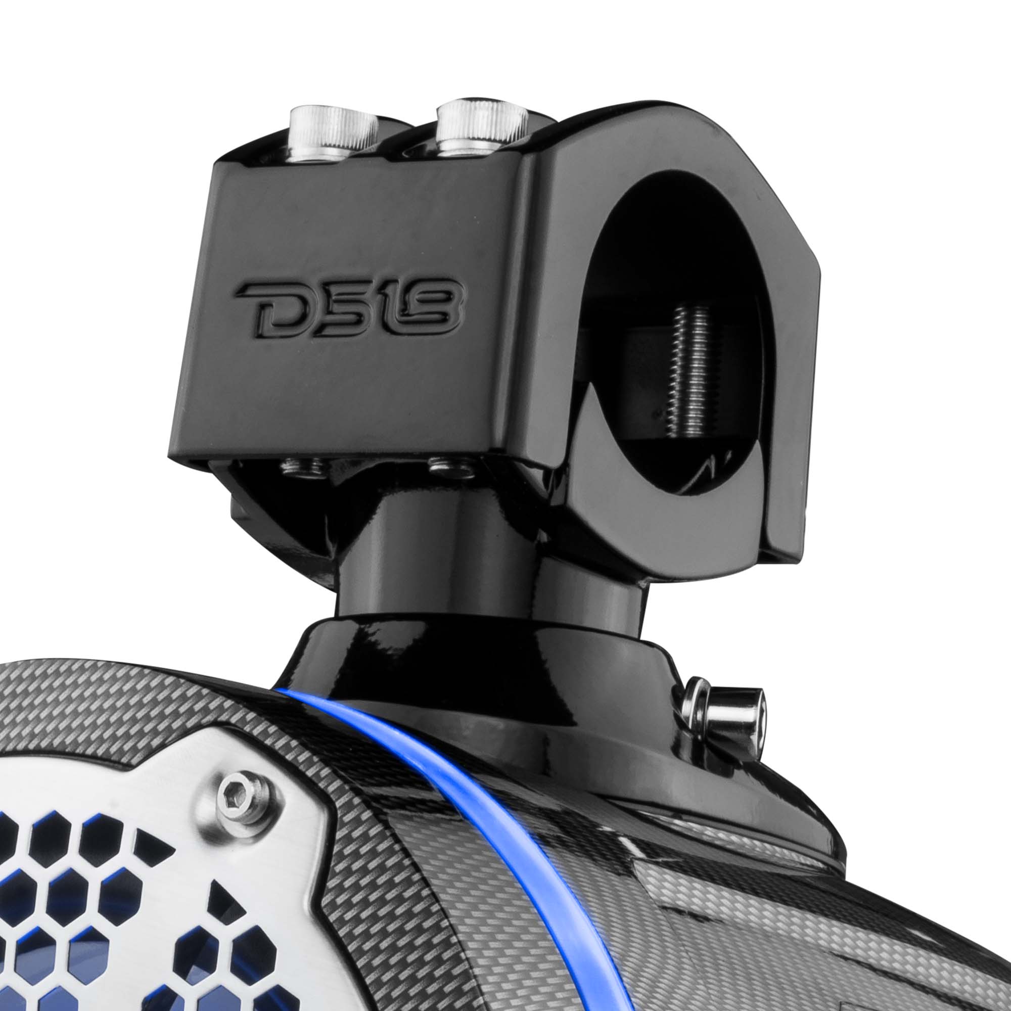 NXL 6.5" Marine and Powersports Towers LED RGB Lights 100 Watts Rms - Black Carbon Fiber
