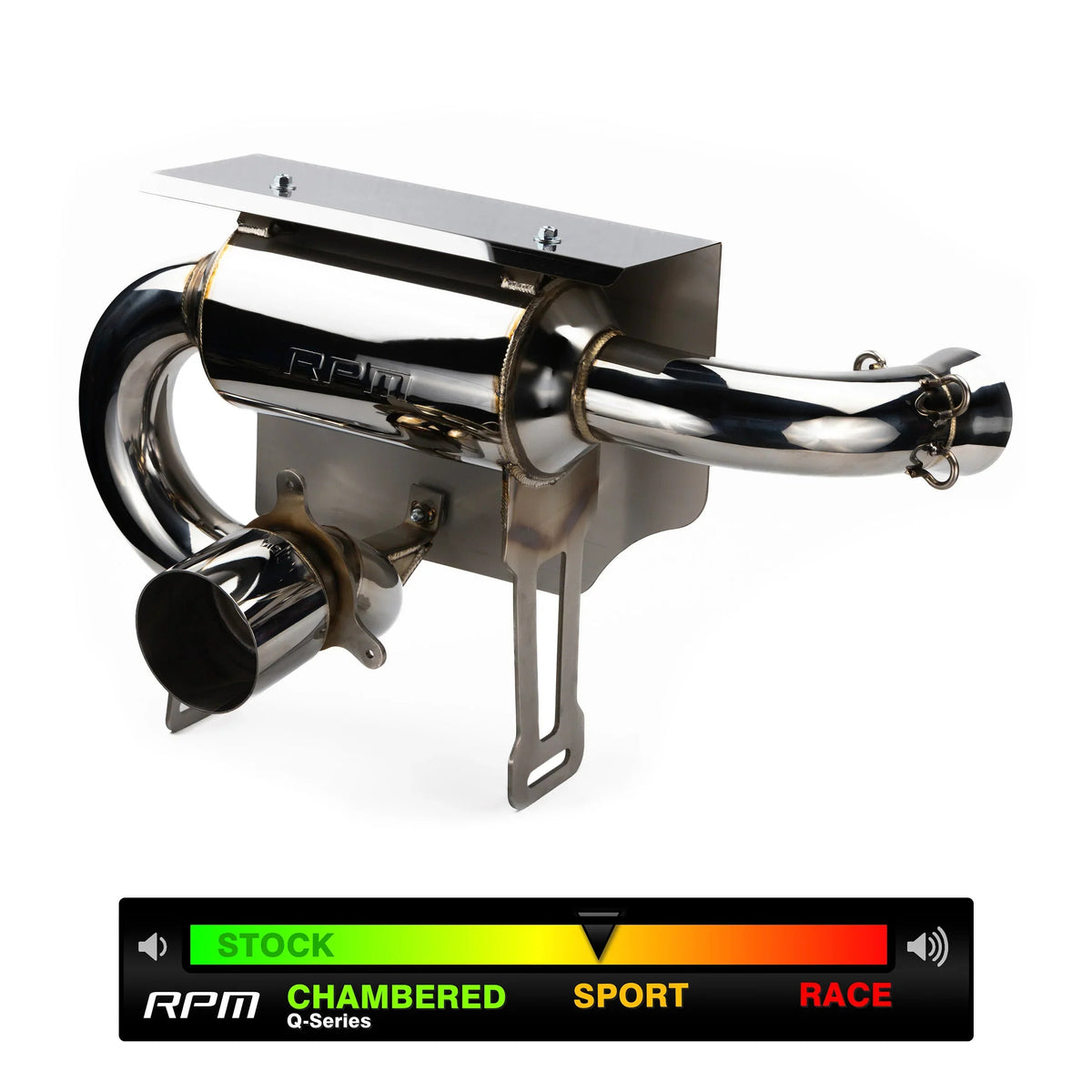 RPM X3 Slip On Exhaust Sport Muffler Can-Am Maverick X3 Turbo R & RR 2017-2025
