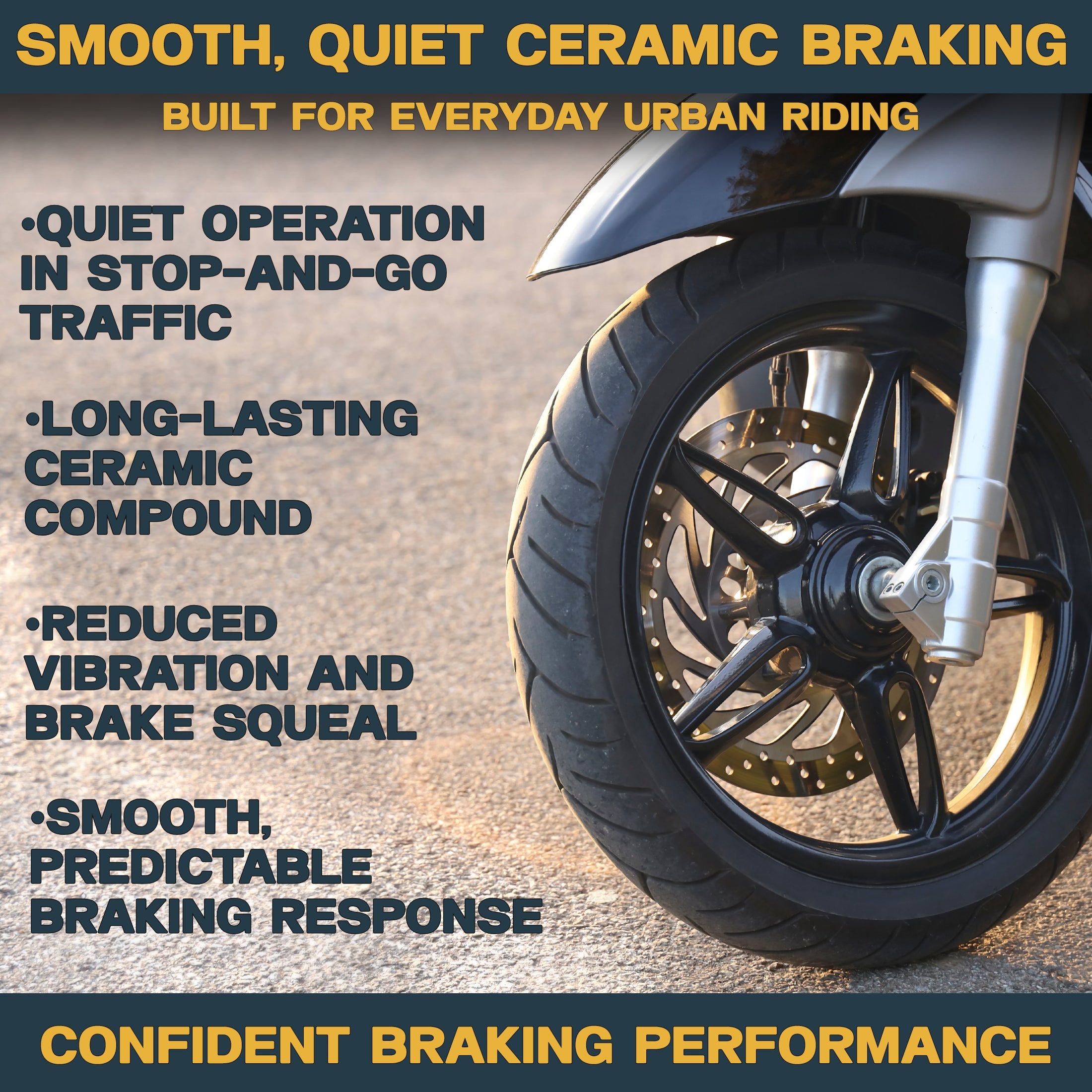Yamaha Zuma 125 2016-2026 Ceramic Brake Pad Set