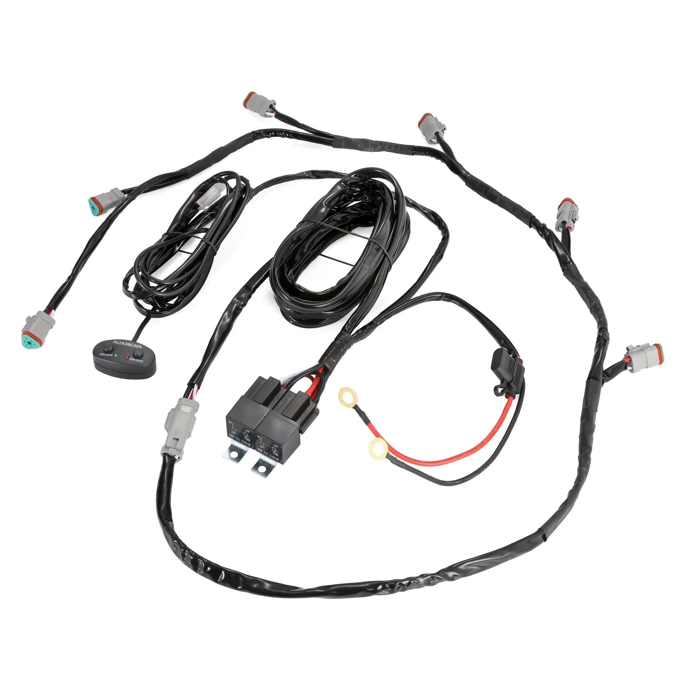 V-MAX Series 4/5/7 Inch Spot Beam Side Shooter LED Pod Lights with Amber DRL