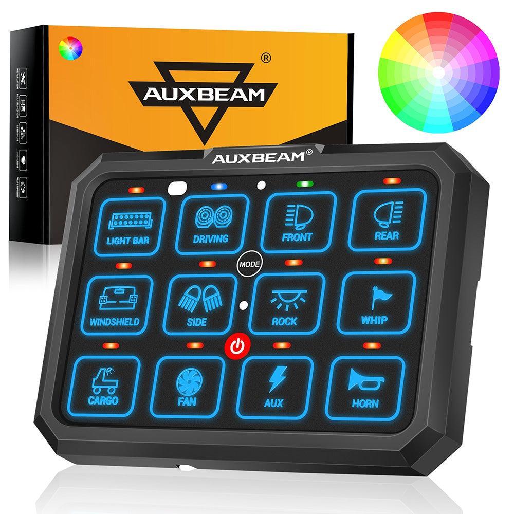 RGB Series 4/6/8/12 Gang LED Switch Panel,Off Road Light Controller