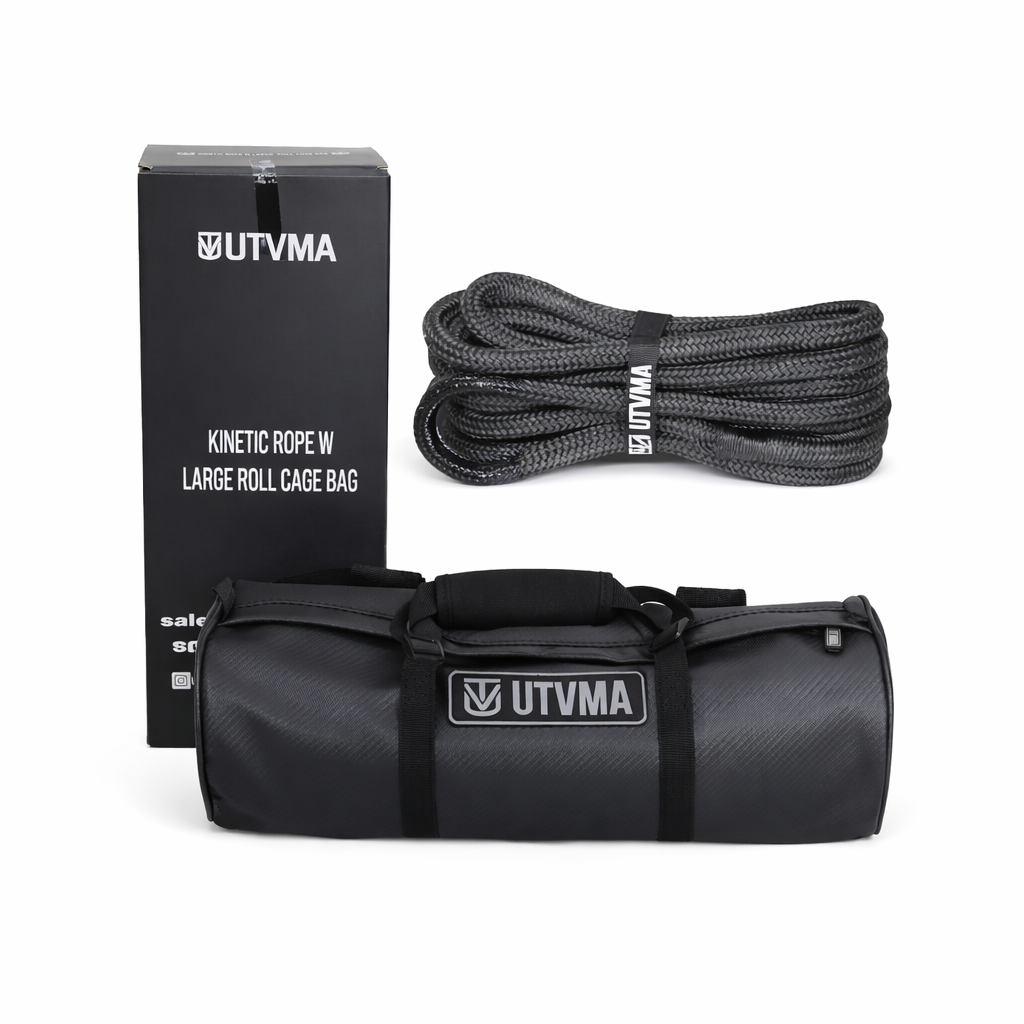 Kinetic Recovery Rope With Heavy Duty Roll Cage Bag