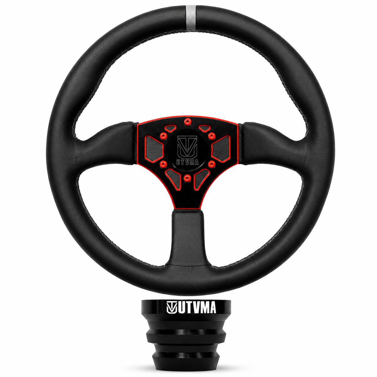 UTVMA Octane Leather Steering Wheel With Hub