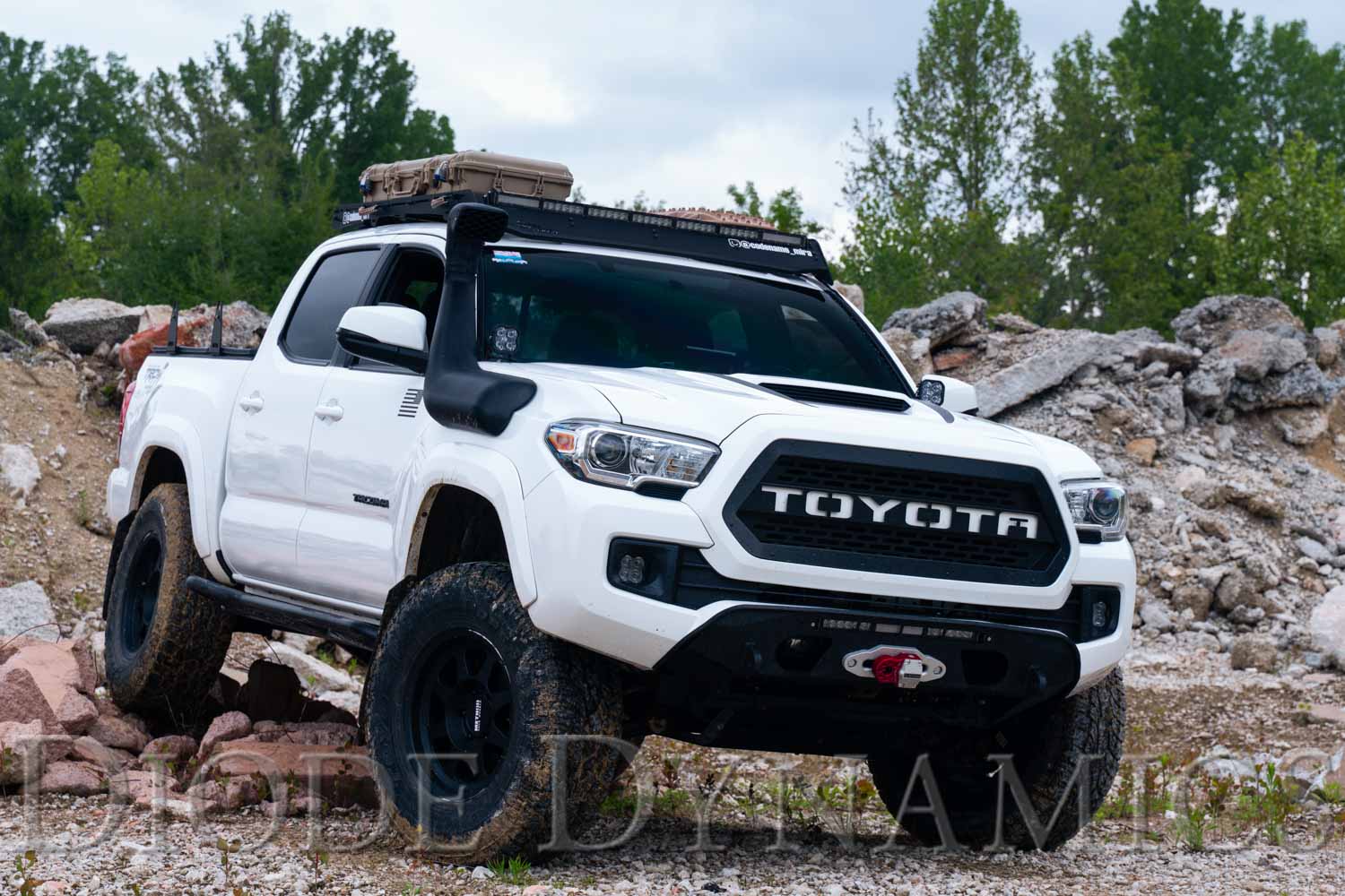 SS3 LED Ditch Light Kit for 2016-2021 Toyota Tacoma, Sport Yellow Combo Diode Dynamics