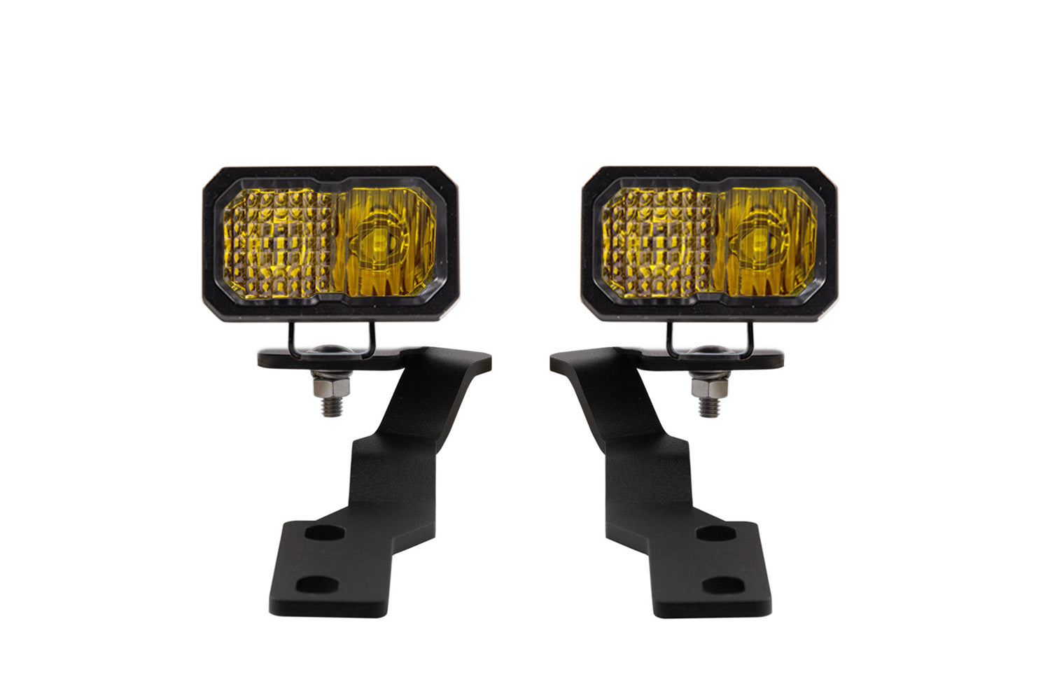 Stage Series 2in LED Ditch Light Kit for 2016-2021 Toyota Tacoma, Pro Yellow Combo