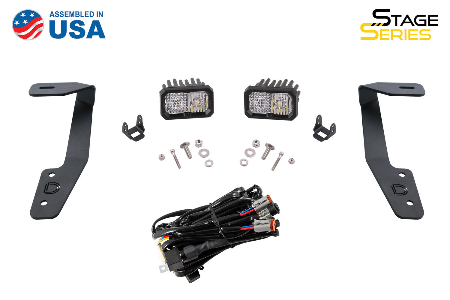 SS3 LED Ditch Light Kit for 2018-2021 Subaru Crosstrek, Pro White Combo Diode Dynamics