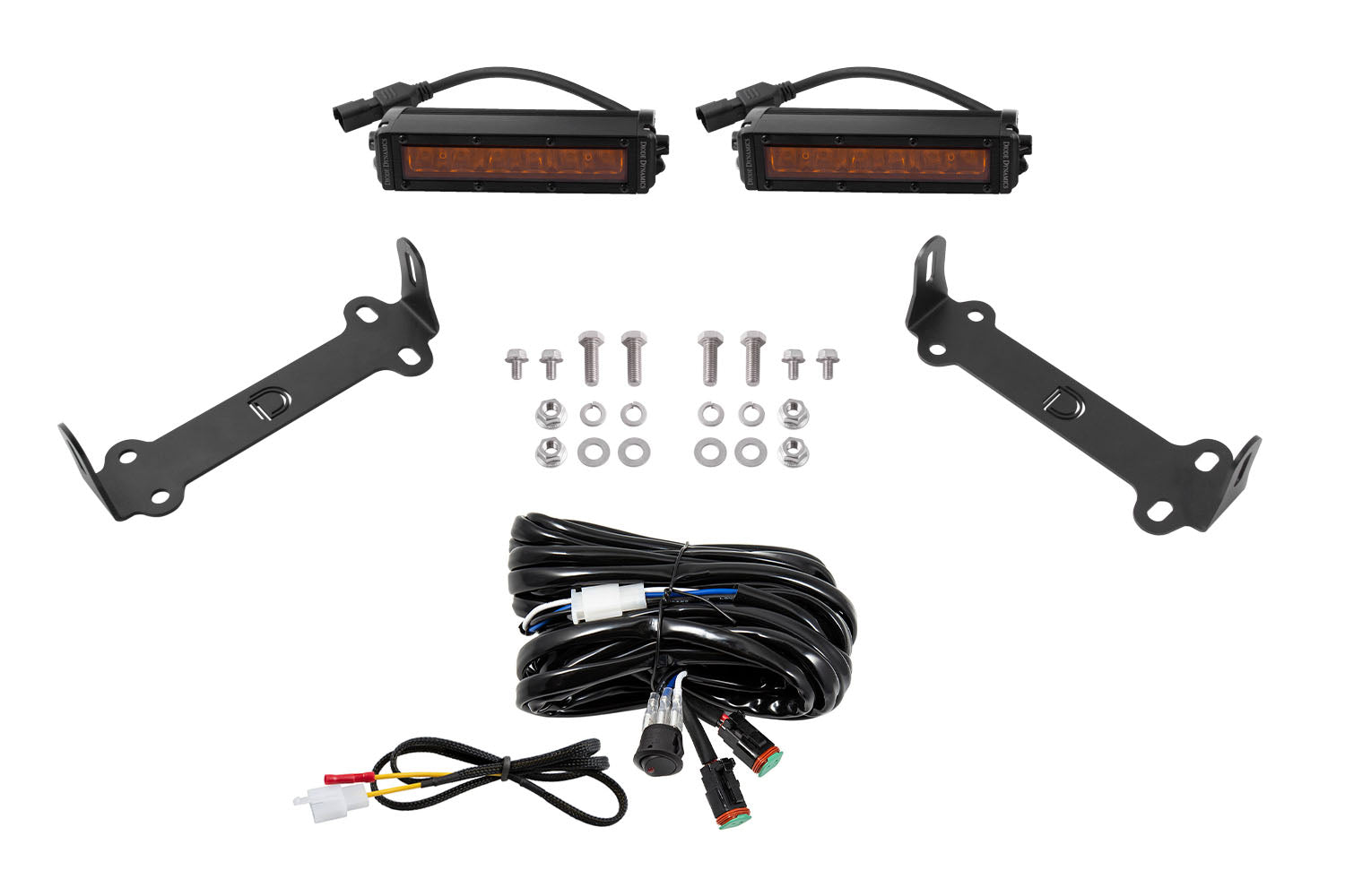 Stage Series SAE/DOT LED Lightbar Kit for 2014-2021 Toyota 4Runner Amber Driving Diode Dynamics