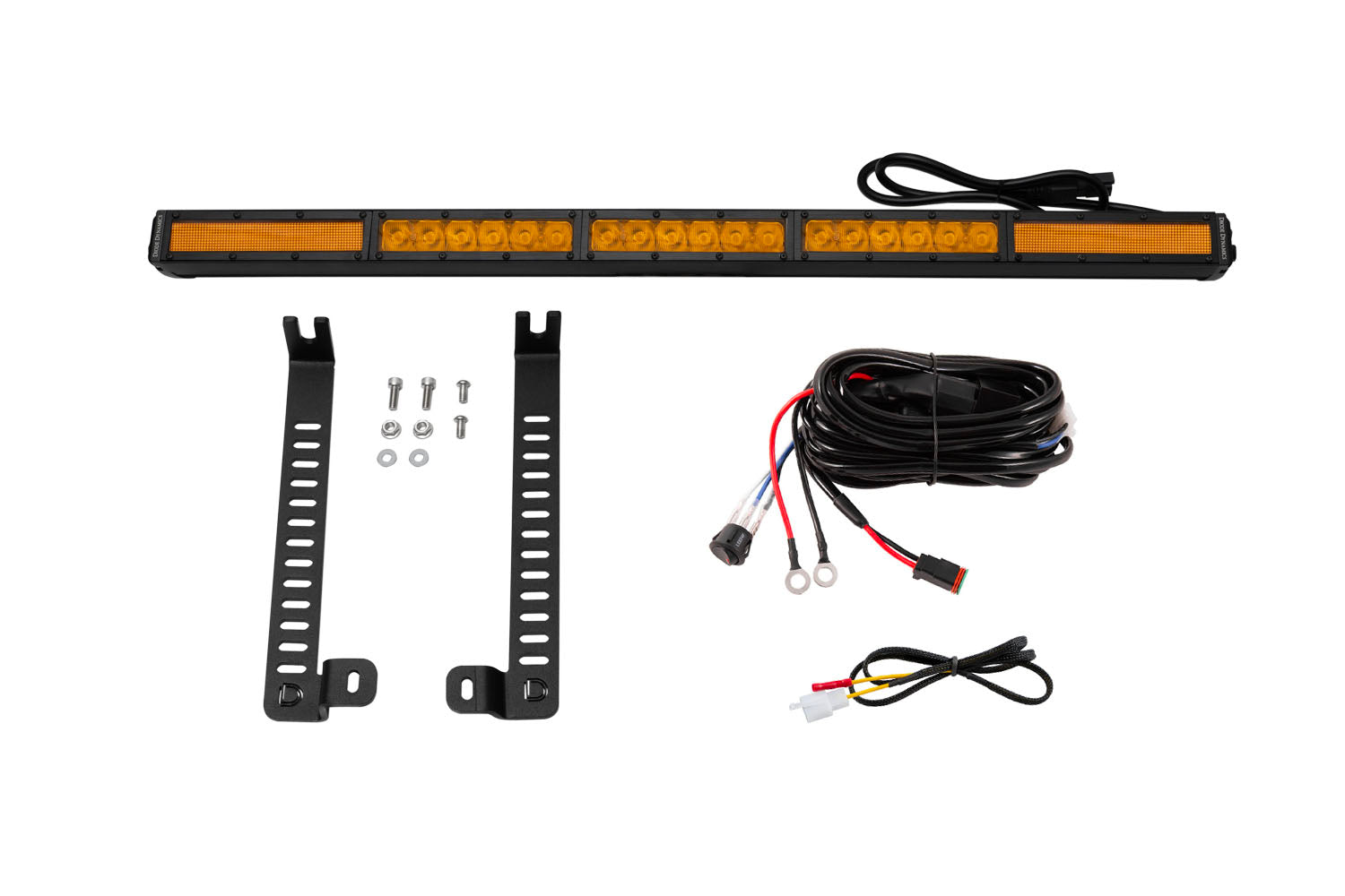 SS30 Single Stealth Lightbar Kit for 2014-2019 Toyota 4Runner Amber Combo Diode Dynamics