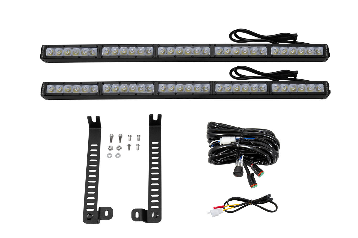 SS30 Dual Stealth Lightbar Kit for 2014-2019 Toyota 4Runner White Driving Diode Dynamics