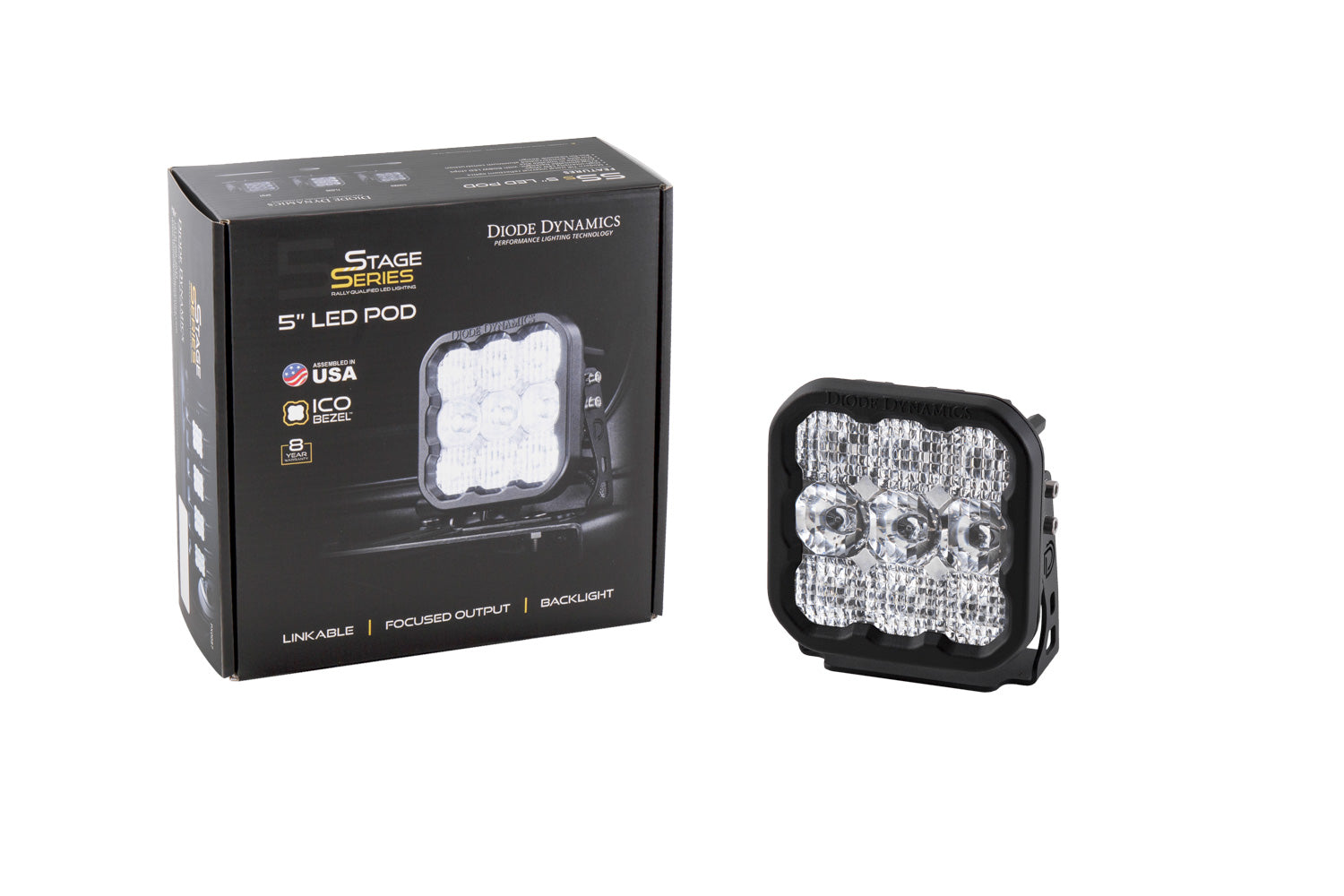 SS5 LED Pod Pro White Spot Single Diode Dynamics