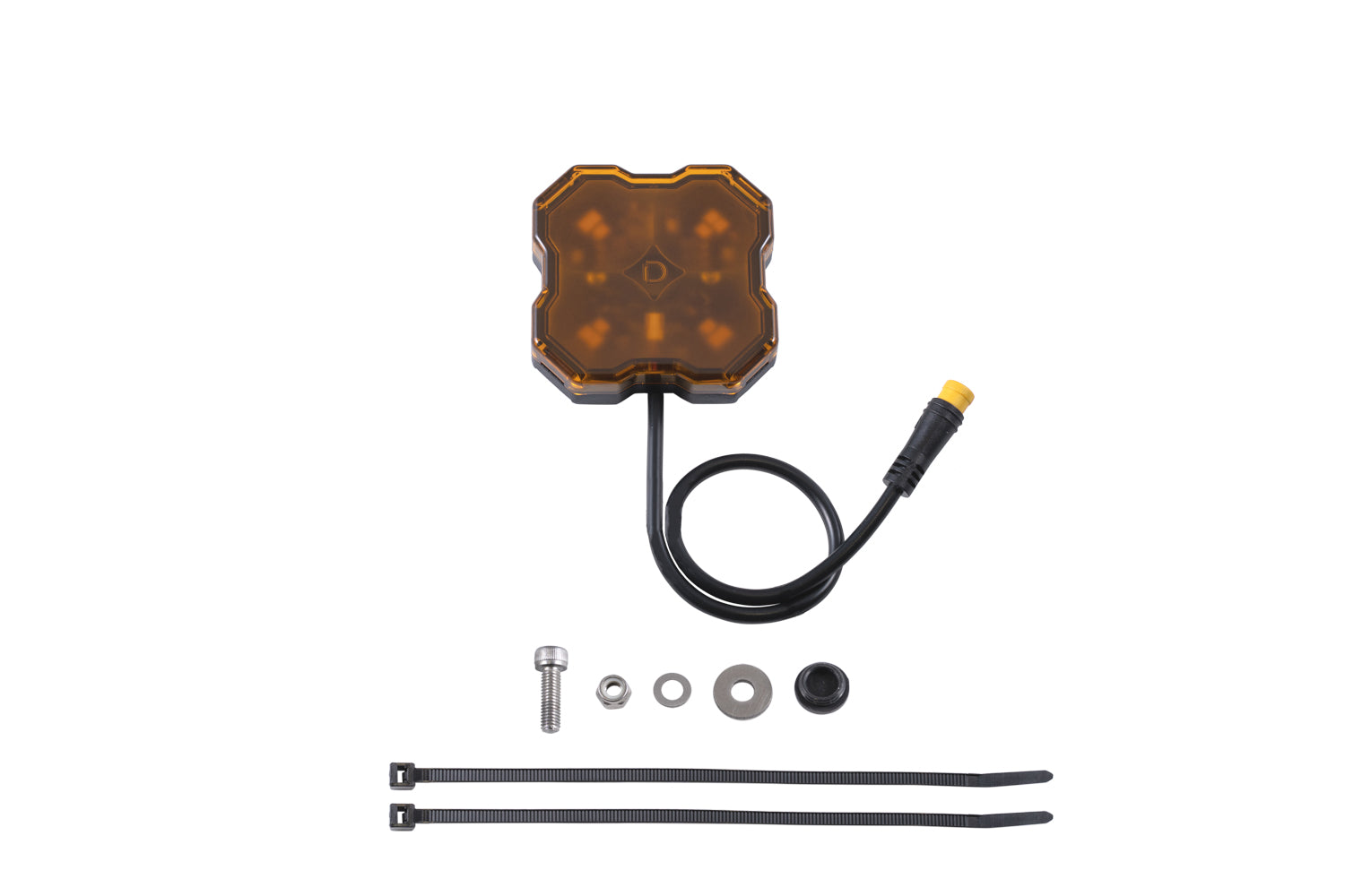 Stage Series Single-Color LED Rock Light, Amber M8 (one)