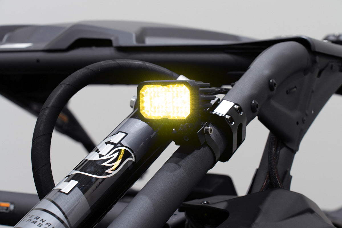 Stage Series 1.875 Inch Roll Bar Chase Light Kit SSC2 Sport Yellow Diode Dynamics