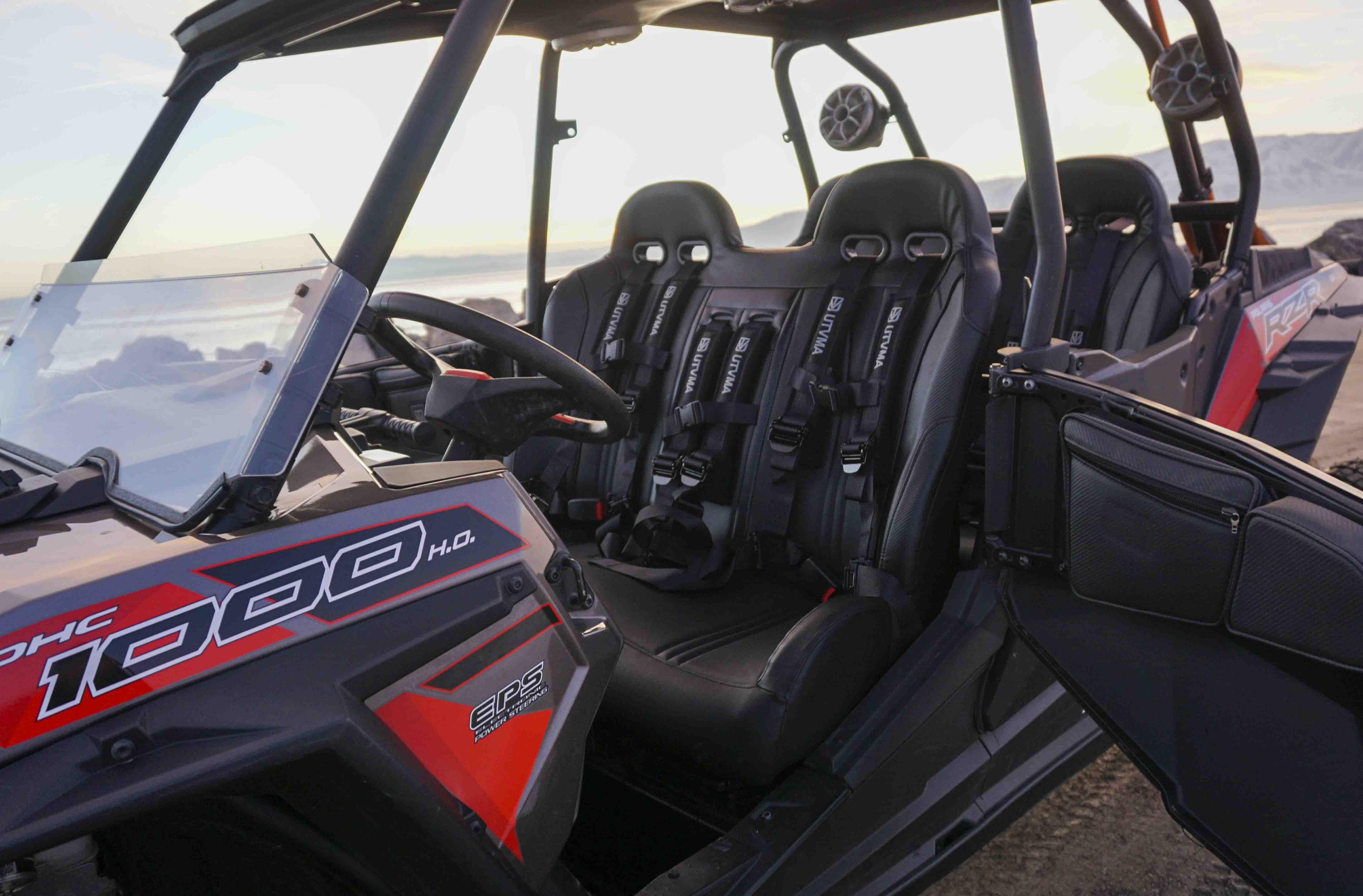 RZR 1000 Elite Series Bench Seat Front or Rear Bench Seat W Harnesses (over the console) (2014-2023)