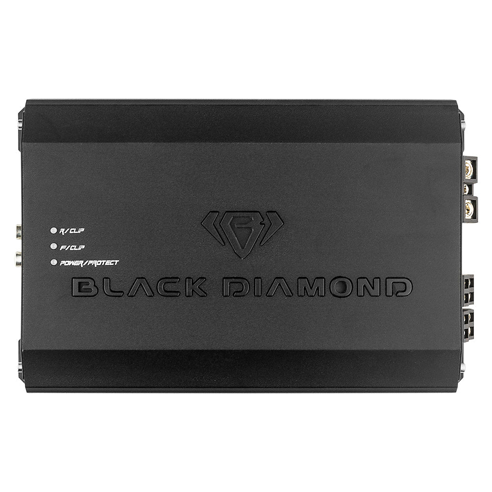 Black Diamond Class D 4-Channel Full Range Amplifier | 200W RMS X 4 at 4-Ohm