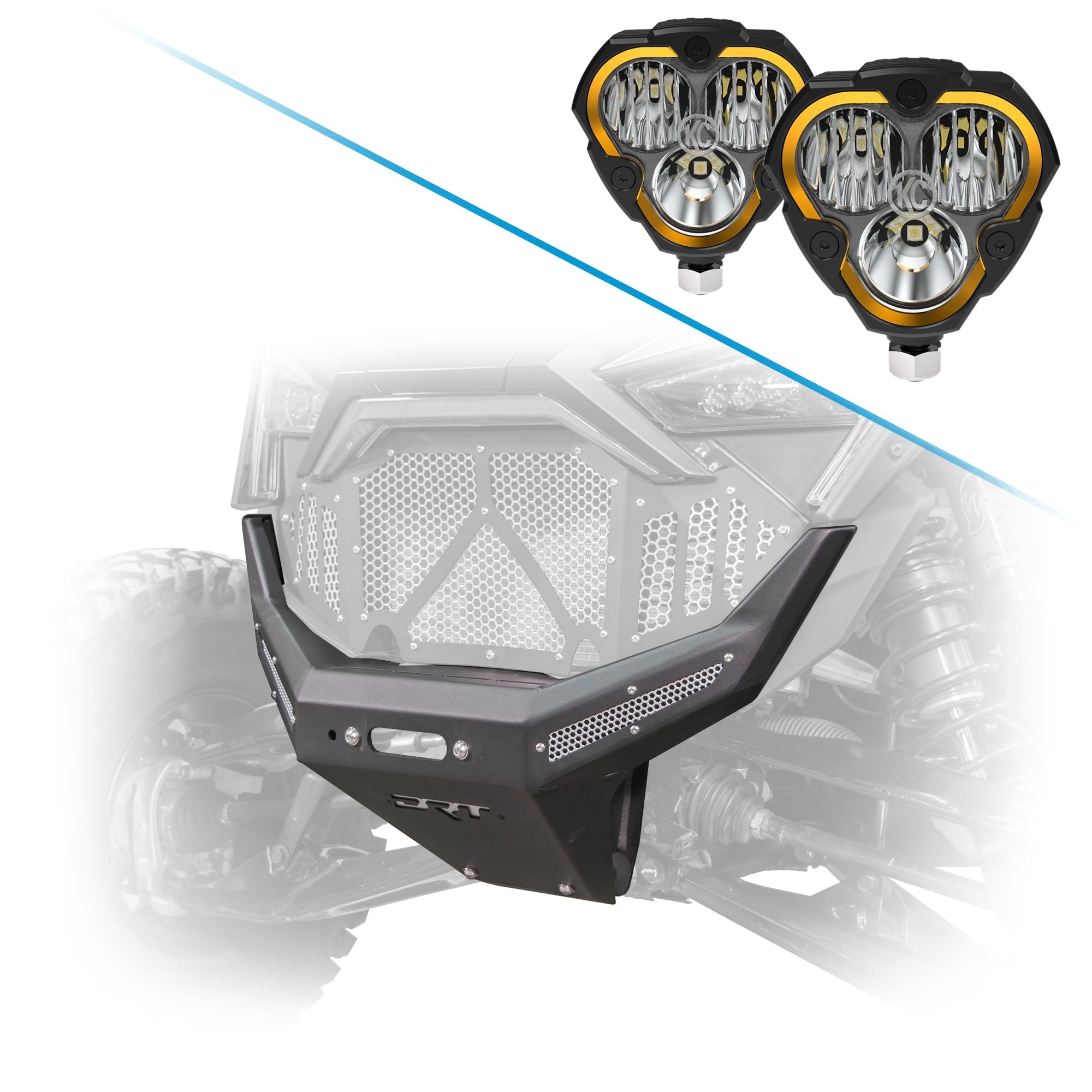 DRT Polaris RZR Pro R / Turbo R 2020-2024 Front Winch Bumper