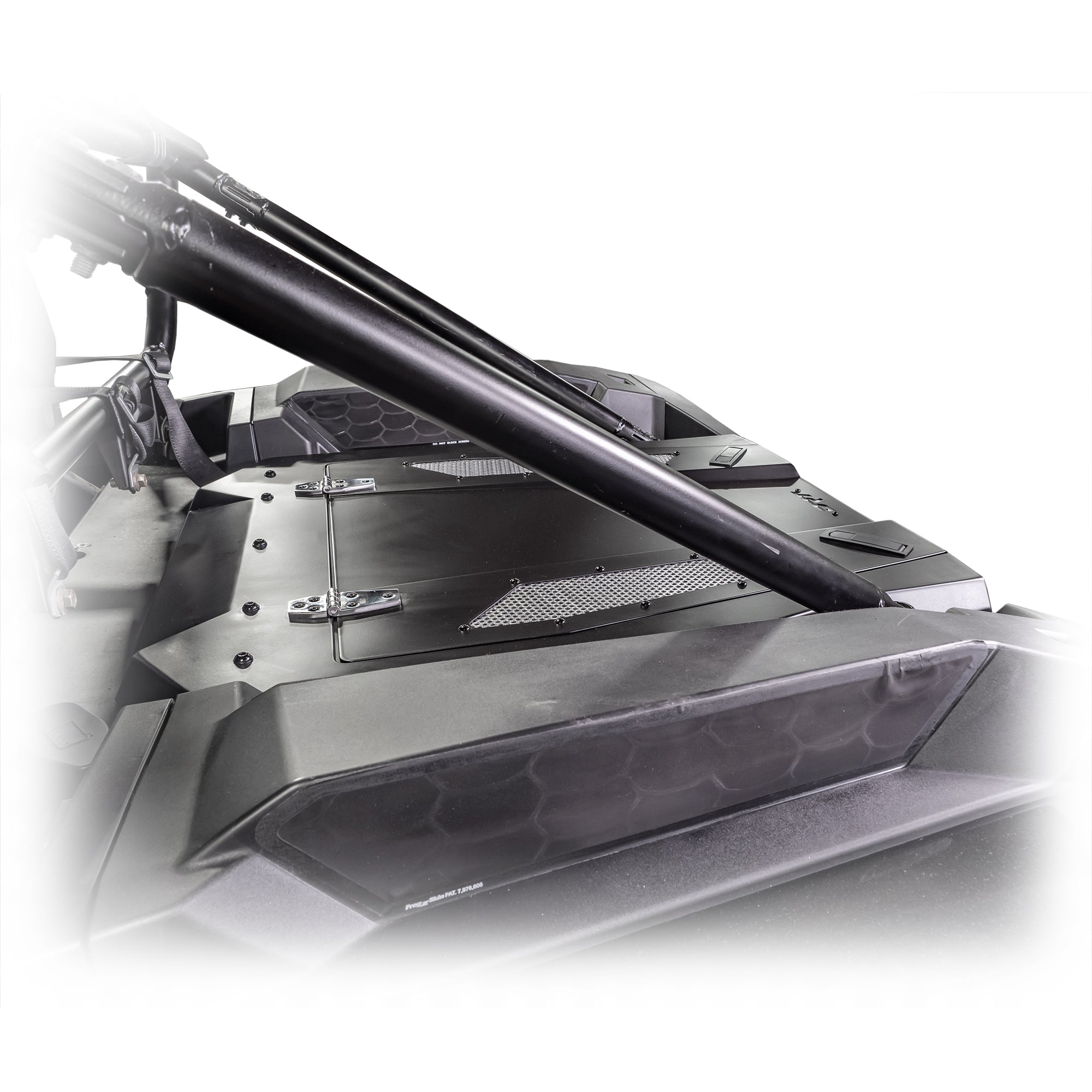 Rzr xp 1000 trunk enclosure installed with gas struts