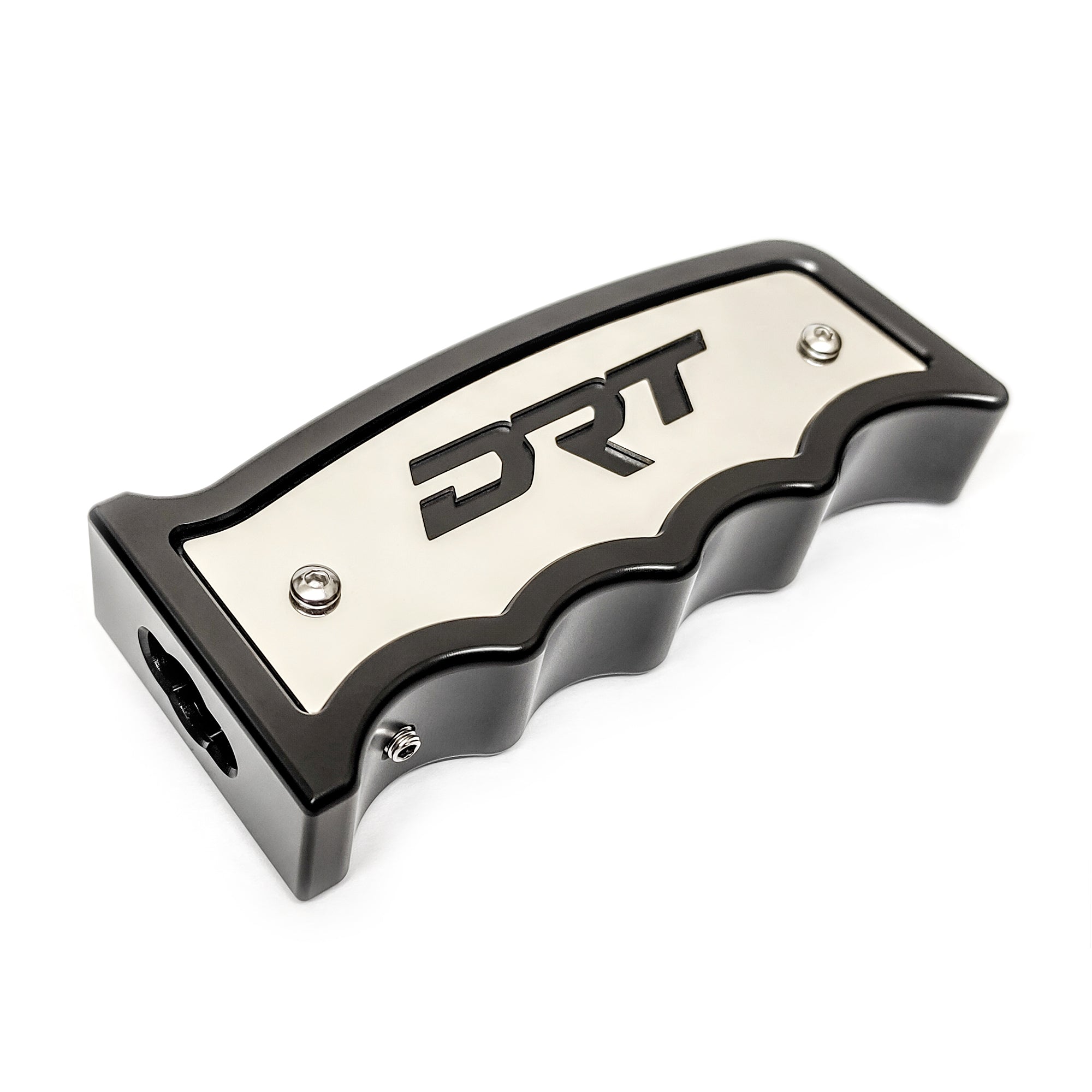 Billet aluminum shifter knob by DRT, version 2.0 with stainless laser trim plates (Grip Shifter)