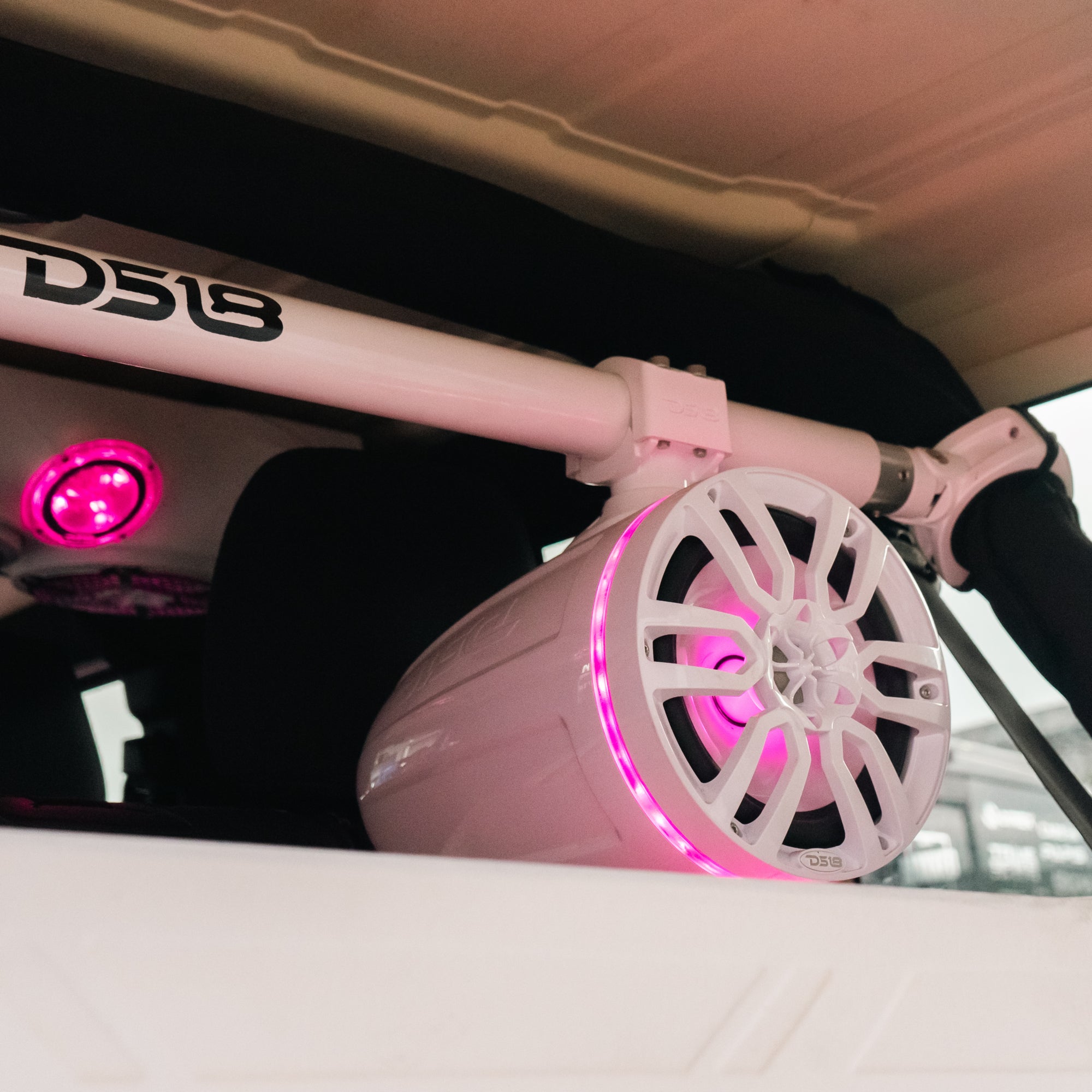 NXL 8" Marine and Powersports Towers LED RGB Lights 125 Watts Rms - Red