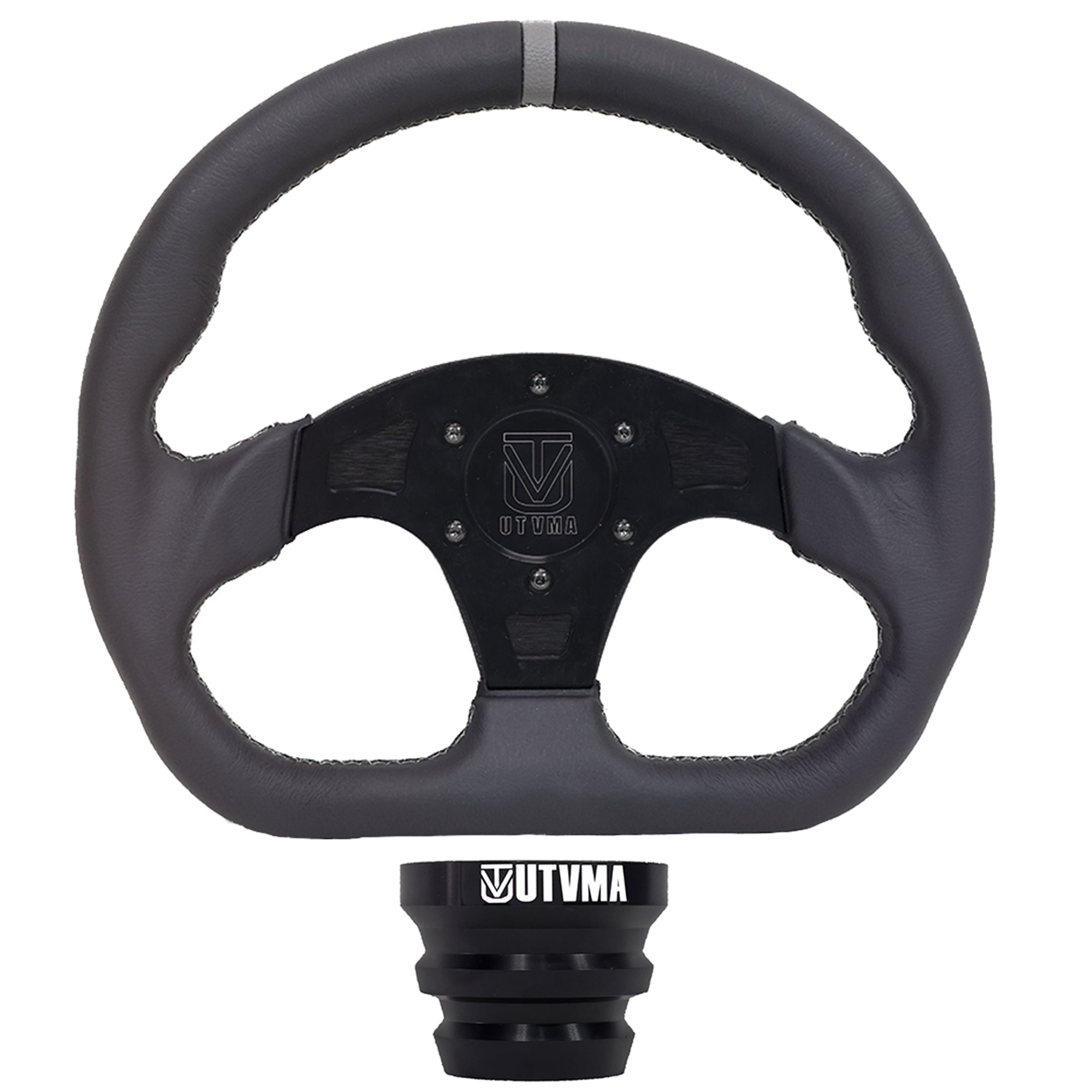 UTVMA DriftX Leather Steering Wheel With Hub (Polaris and Can Am Models)