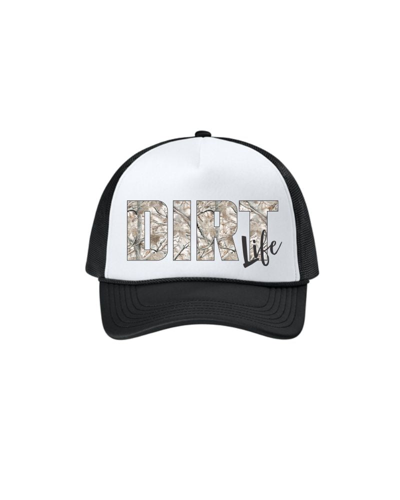 Dirt Life Deadwood Camo Trucker - Black