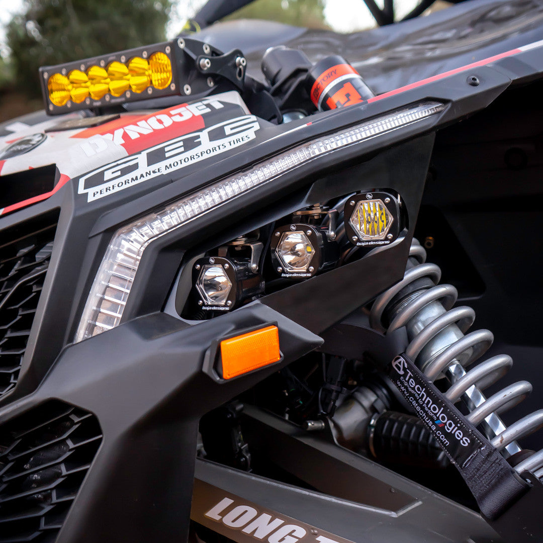 Can-Am S1 Triple LED Headlight Kit - Can-Am 2017-24 Maverick X3