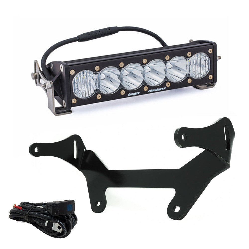 Can-Am OnX6+ LED 10 Inch Shock Mount Light Bar Kit - Clear - Can-Am 2017-24 Maverick X3