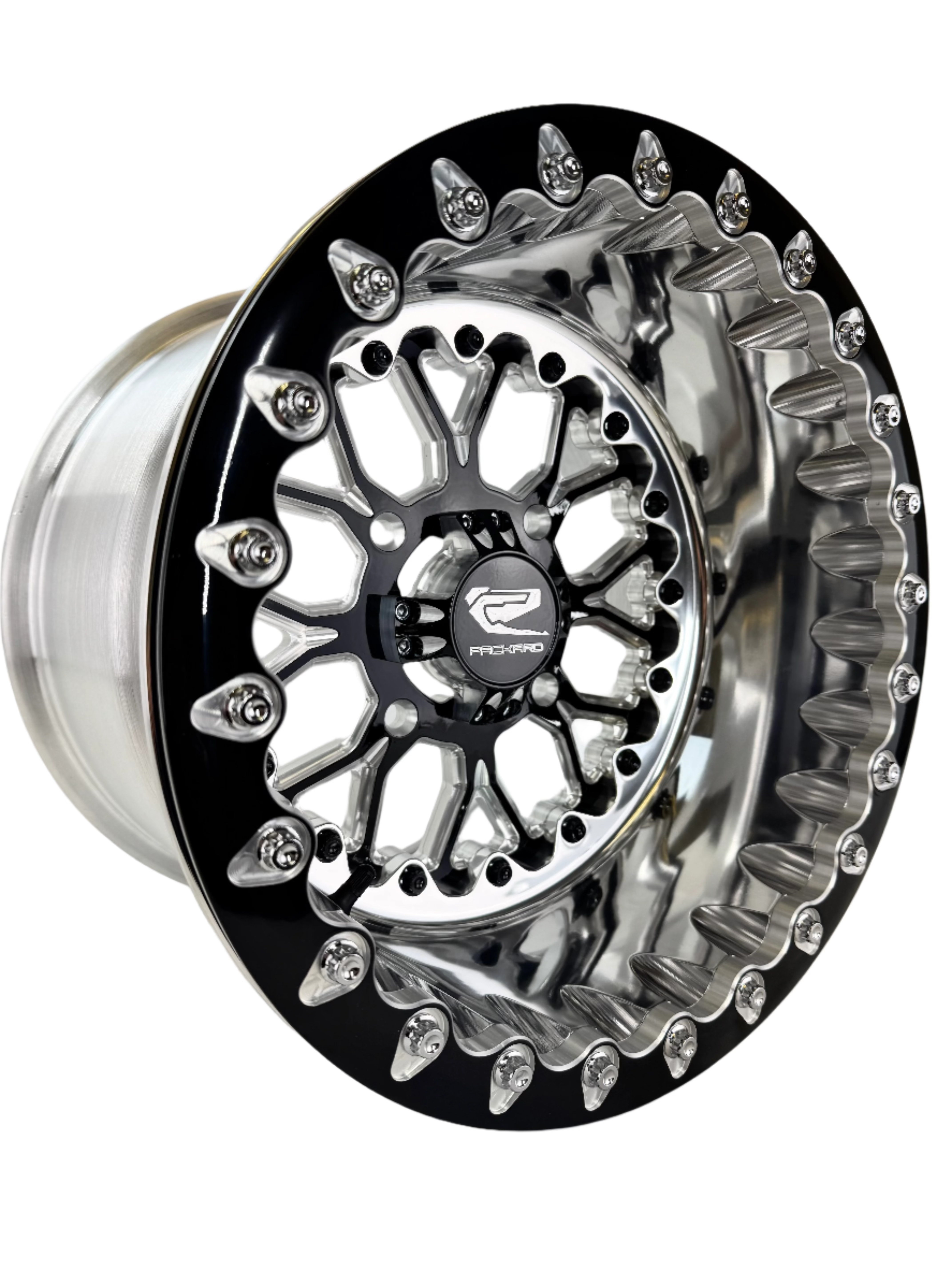 Wishbone - FF Forged Polished Beadlock - Gloss Black
