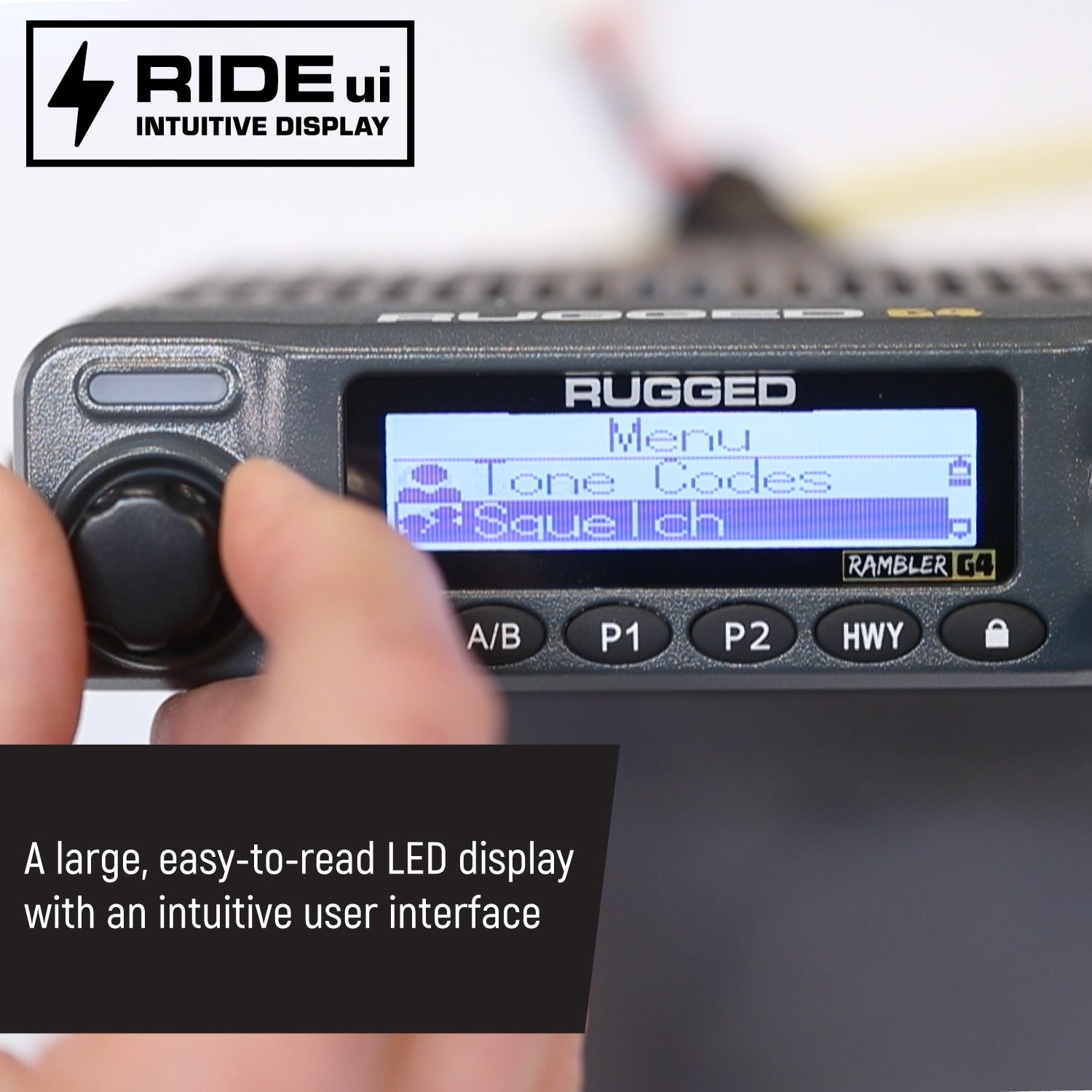 Base Camp - Rambler G4 High Power Mobile Radio with Fiberglass Antenna Kit