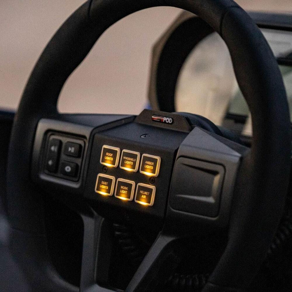 SourceLT/Mini6 Steering Wheel Mount Kit – Polaris RZR Pro R/Turbo R 2022-2024; Pro XP 2020-2024